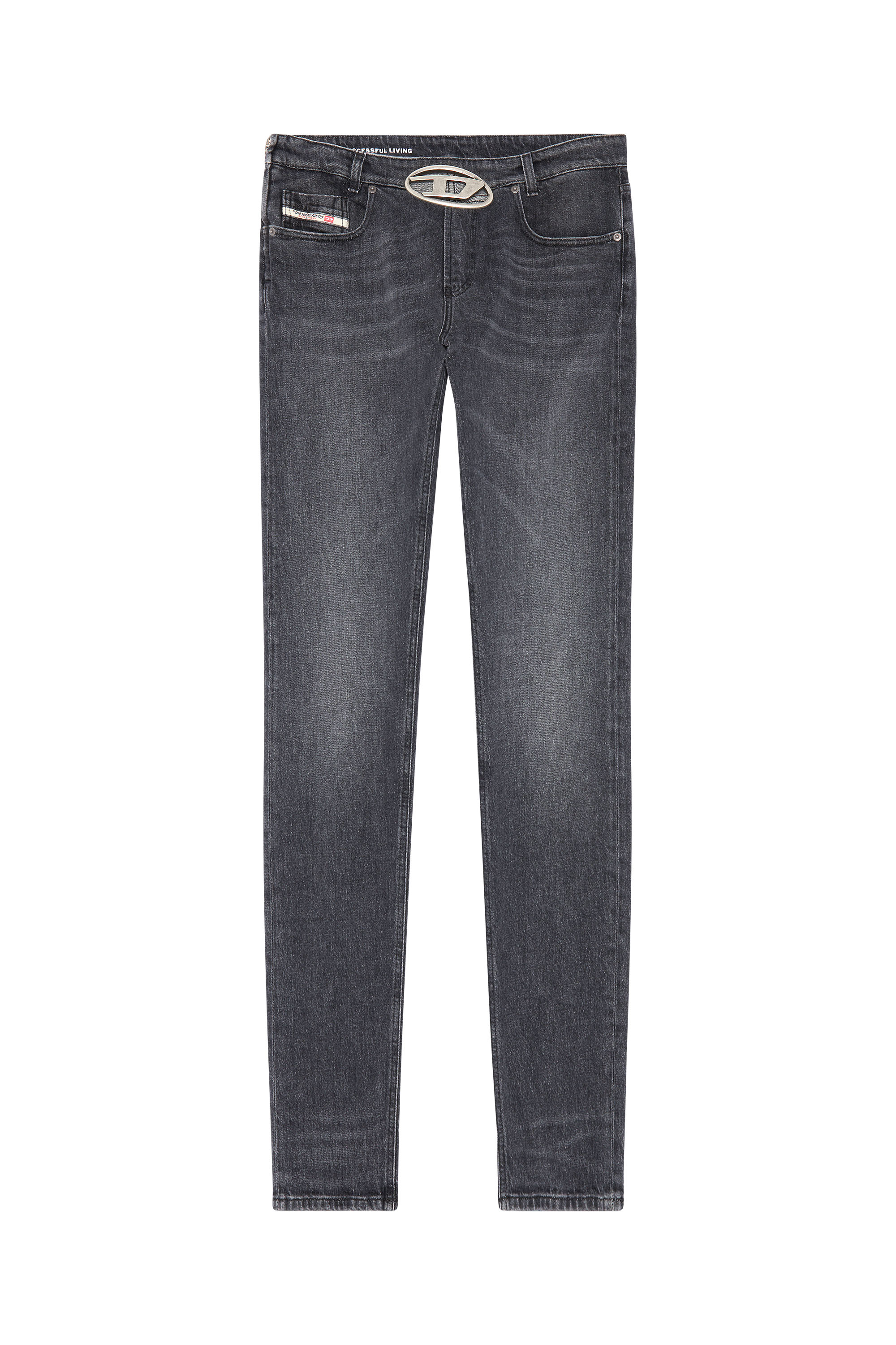 Diesel - Slim Jeans 2019 D-Strukt 0CKAH, Negro/Gris oscuro - Image 5