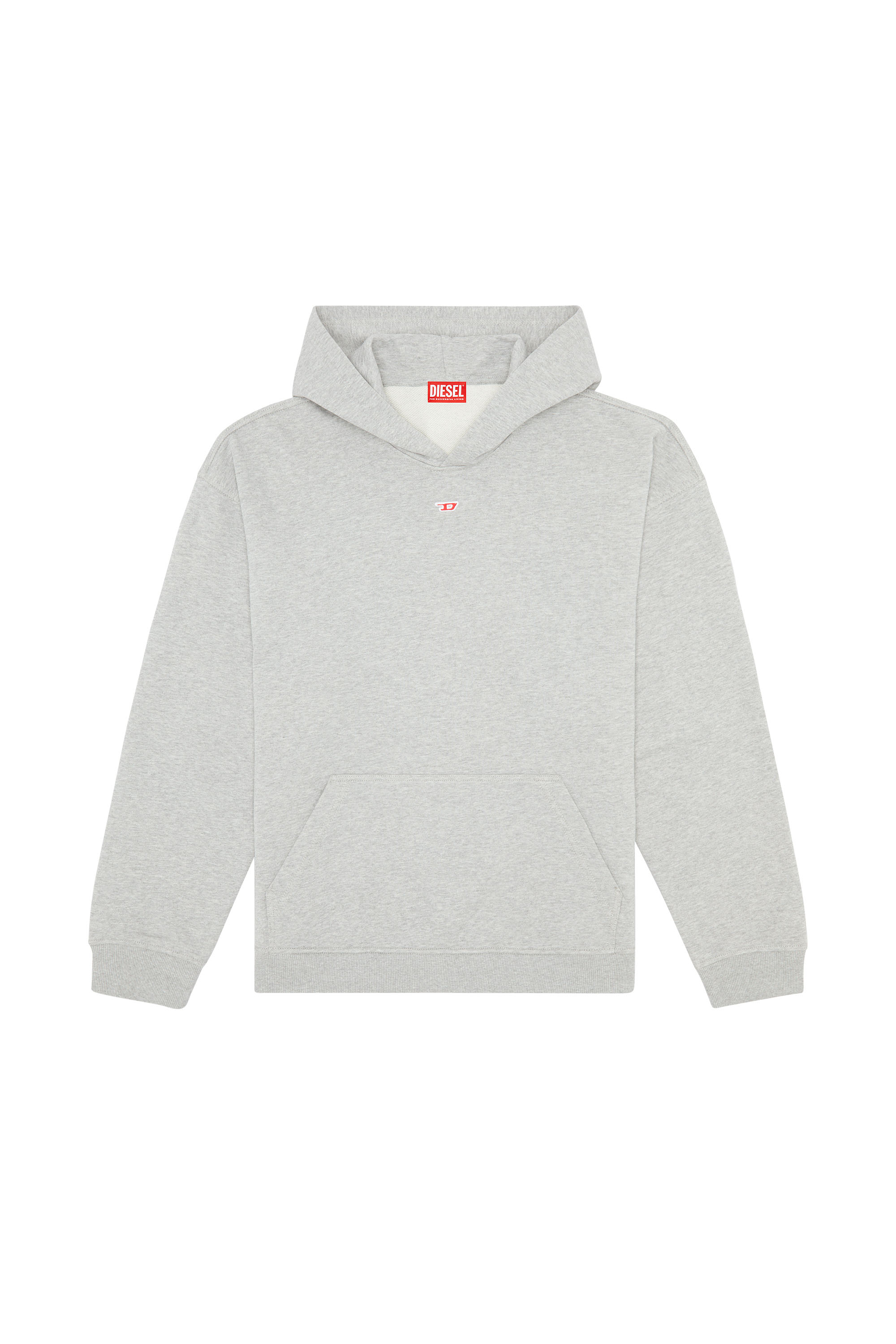 Diesel - S-BOXT-HOOD-D, Sudadera con capucha y parche con el logotipo D Hombre in Gris - 3