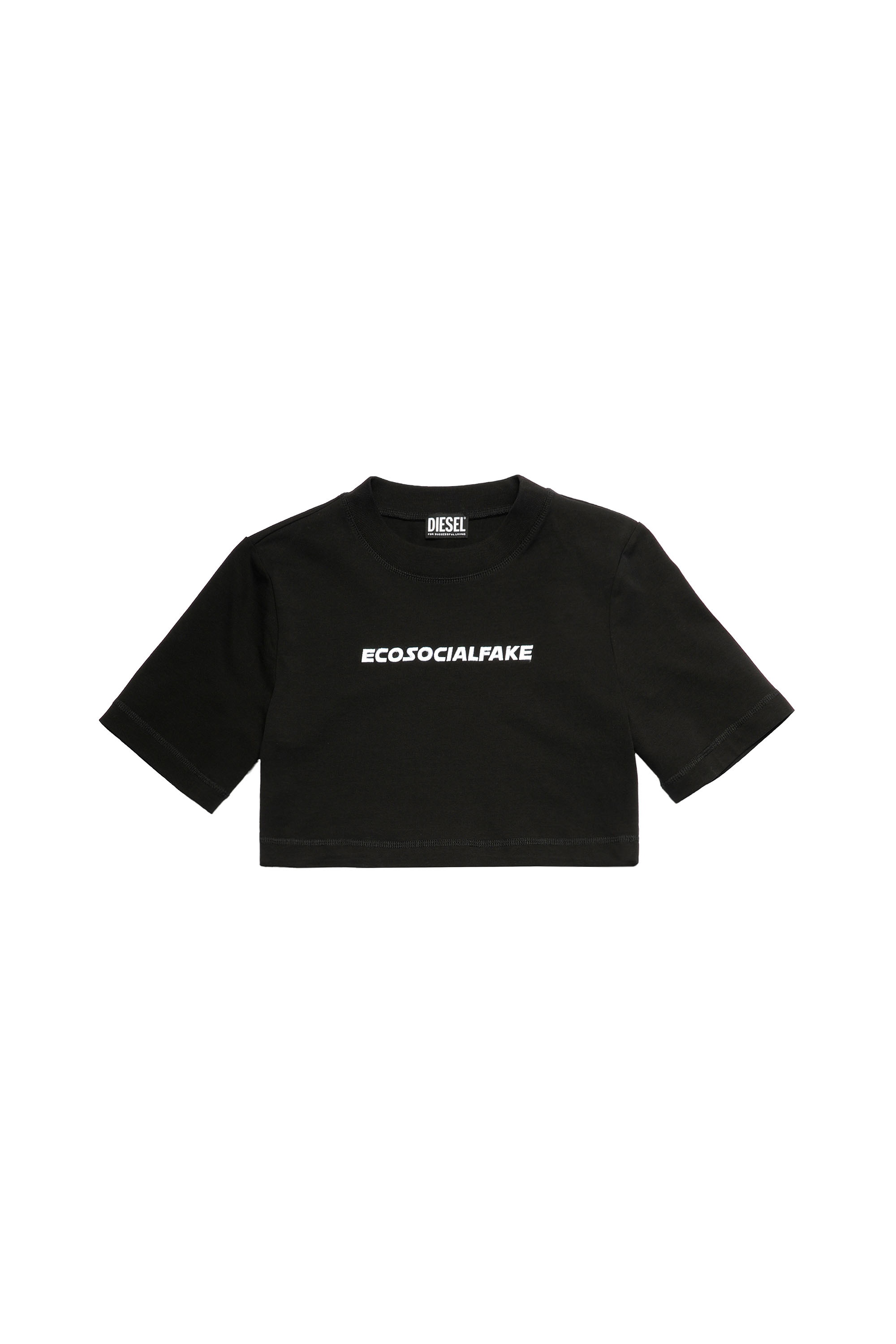 T-RECROP, Negro - Camisetas