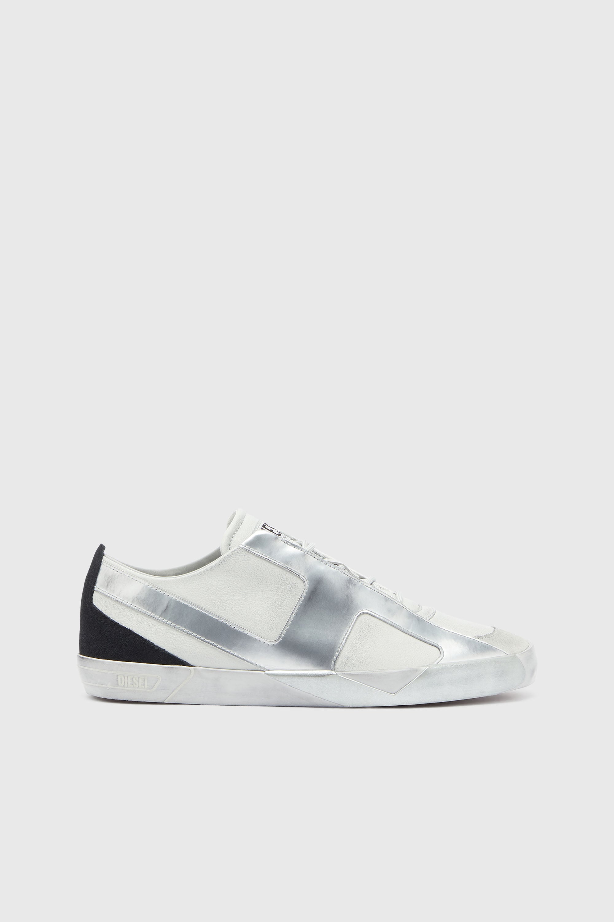 Diesel - S-SLANTE-D LOW, S-Slante-D - Zapatillas desgastadas de piel y ante Hombre in Blanco - 1