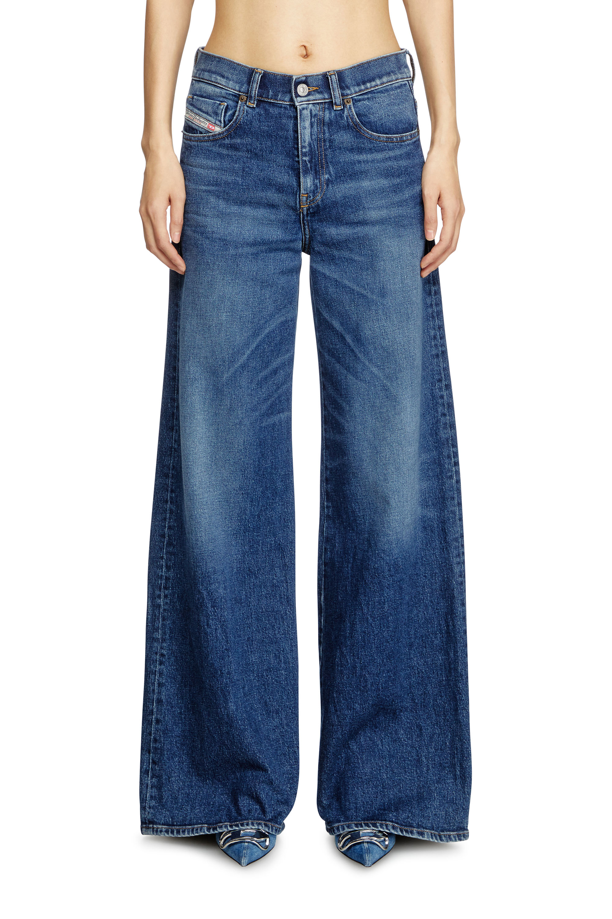 Diesel - Flare Jeans 1978 D-Akemi 09L21 Mujer, Azul medio - 1