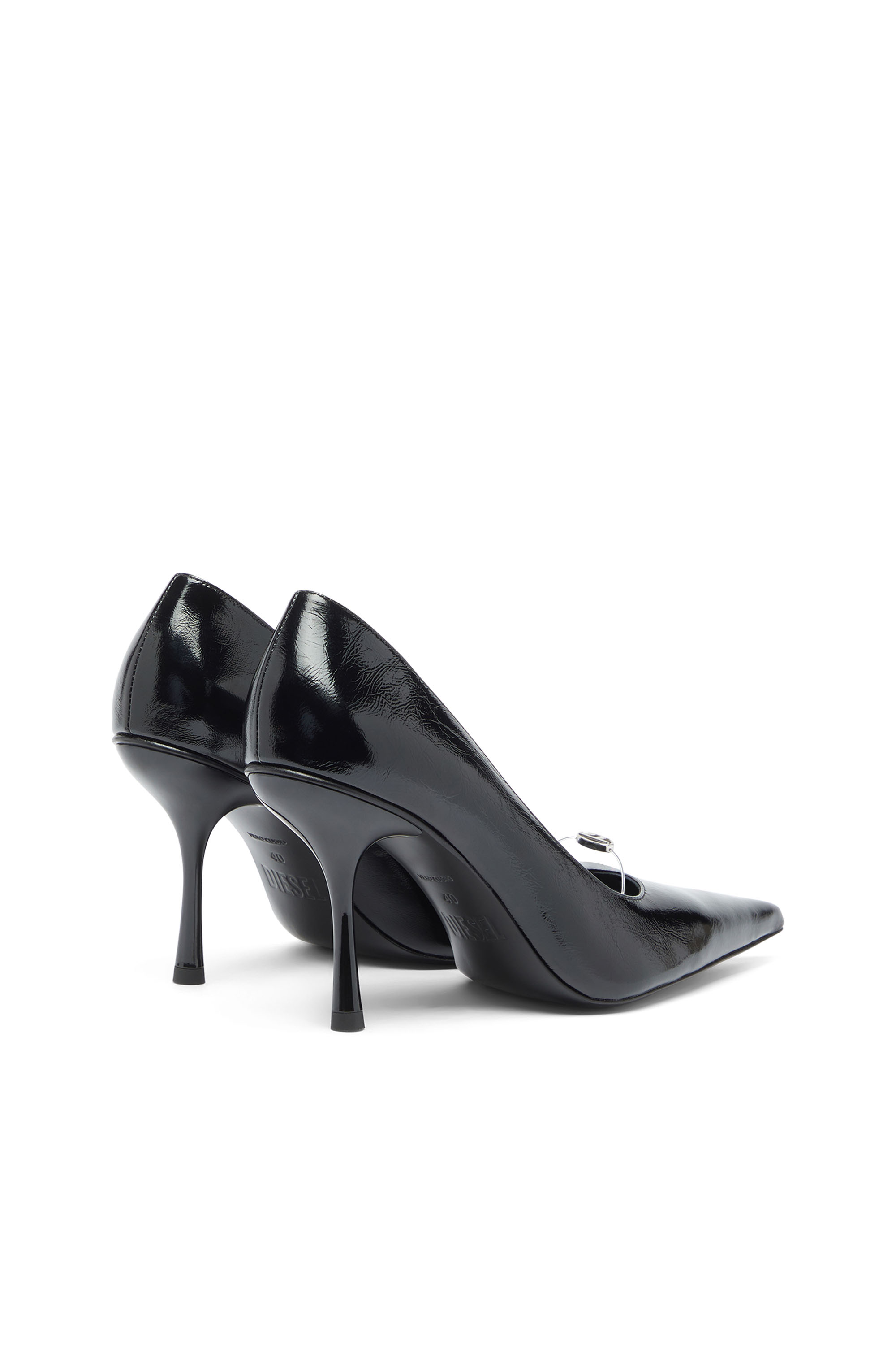 Diesel - D-JEWELS 90 P, D-Ten&Half - Salones de piel naplak Mujer in Negro - 3