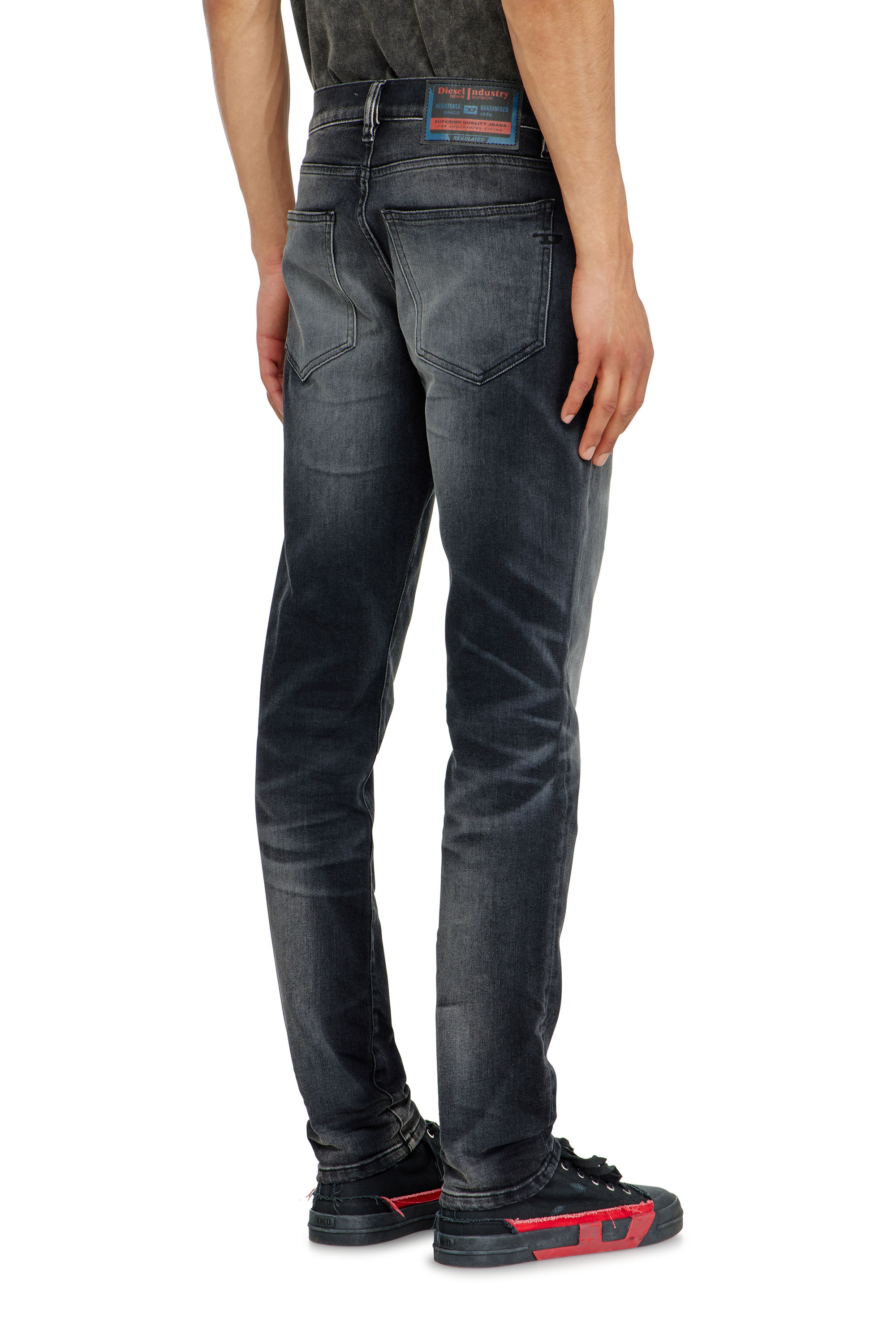Diesel - Slim Jeans 2019 D-Strukt 09P38 Hombre, Negro/Gris oscuro - 5