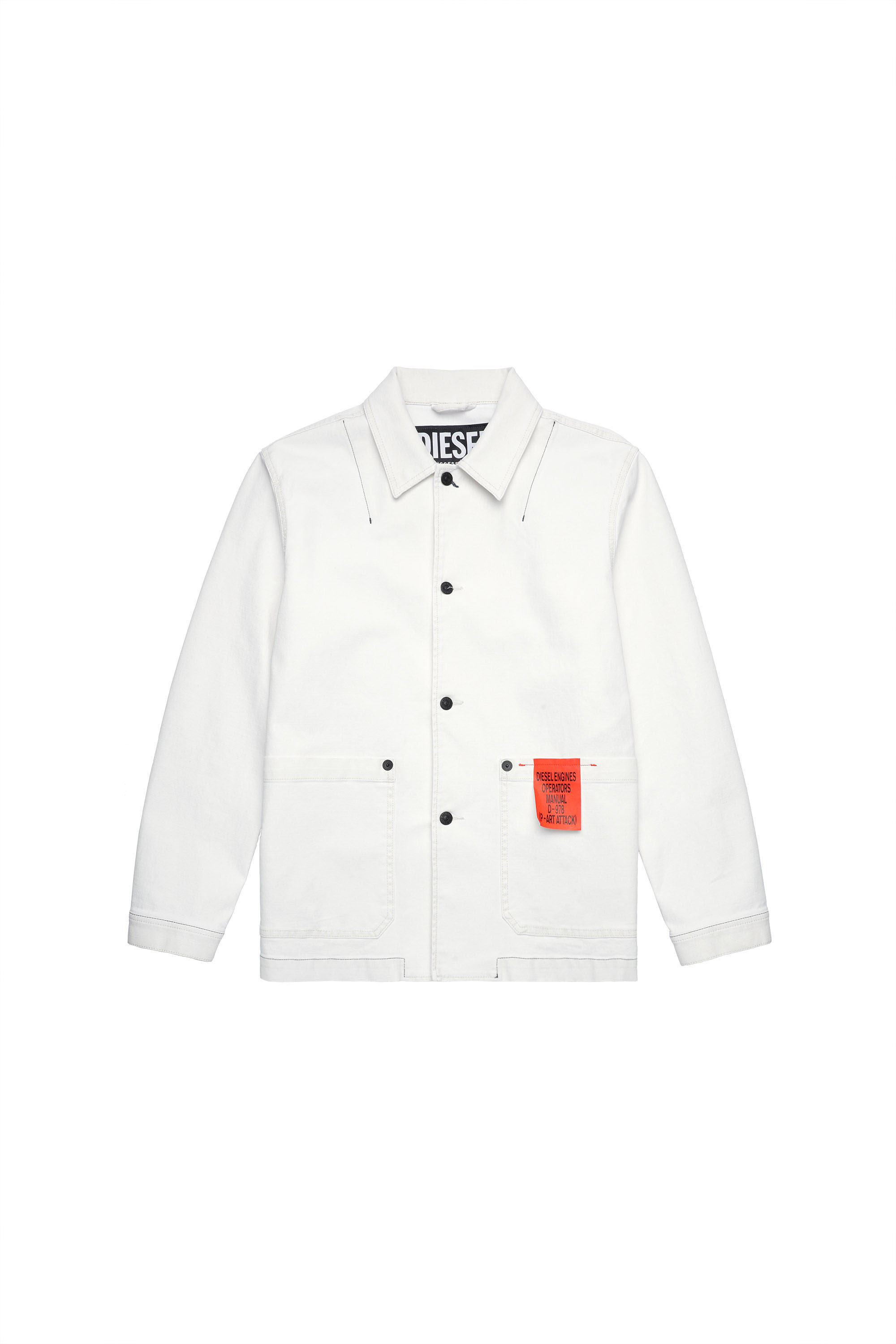 D-ROLK-SP2, Blanco - Chaquetas de denim