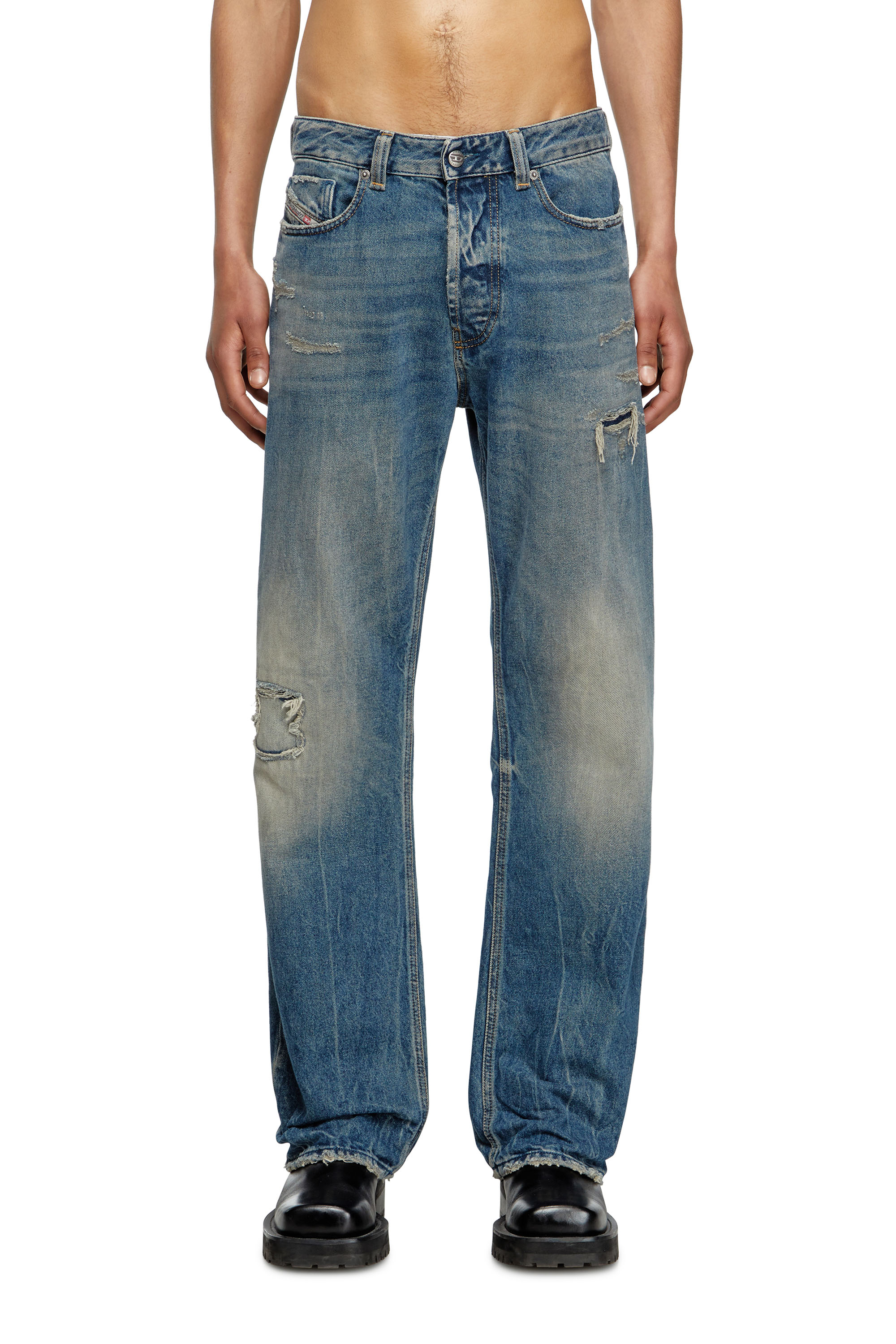 Diesel - Relaxed Jeans 1980 D-Eeper 09M28 Hombre, Azul medio - 1