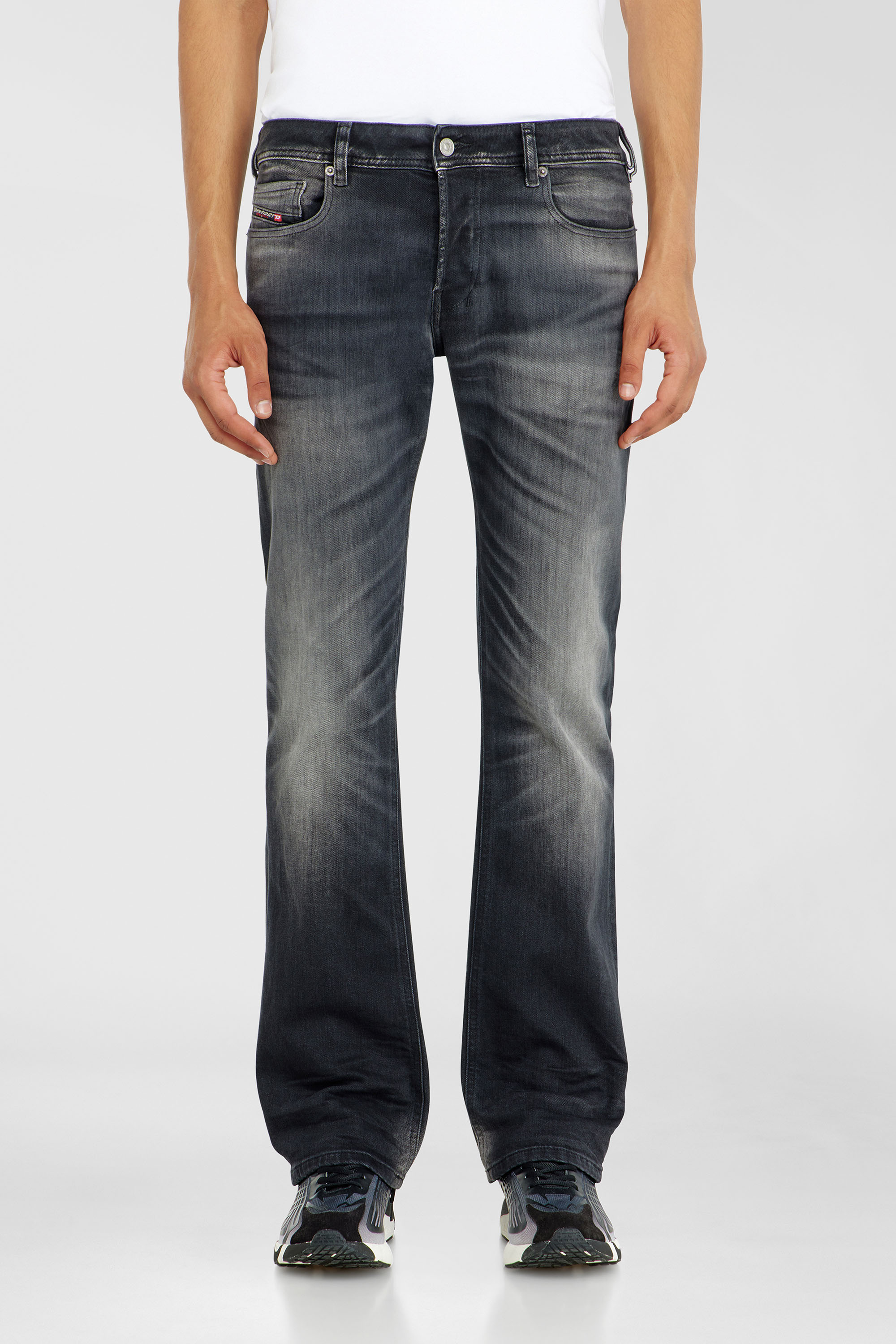 Diesel - Bootcut Jeans 2007 Zatiny 09P38 Hombre, Negro/Gris oscuro - 1
