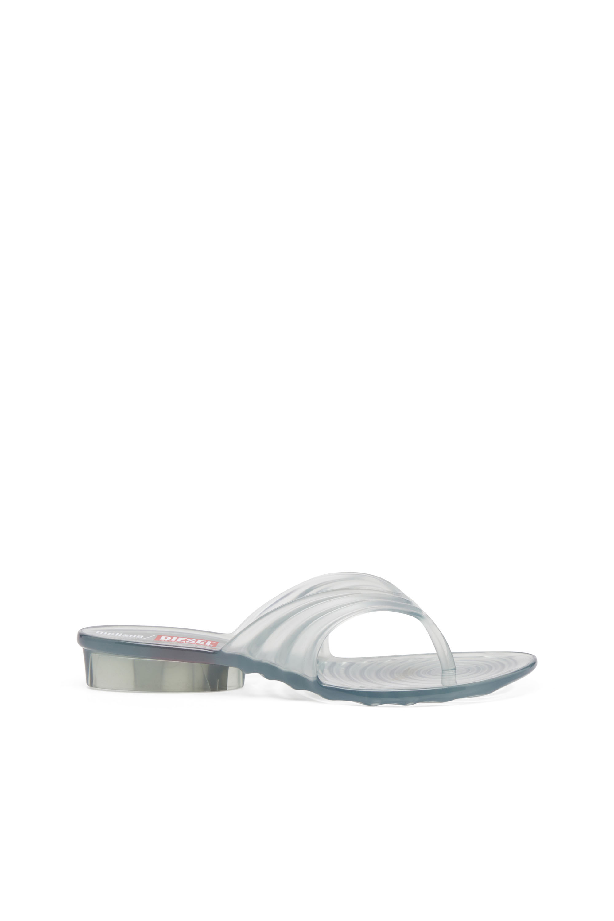 Diesel - MELISSA QUANTUM THONG, Chanclas esculturales en Melflex® Mujer in Gris - 1