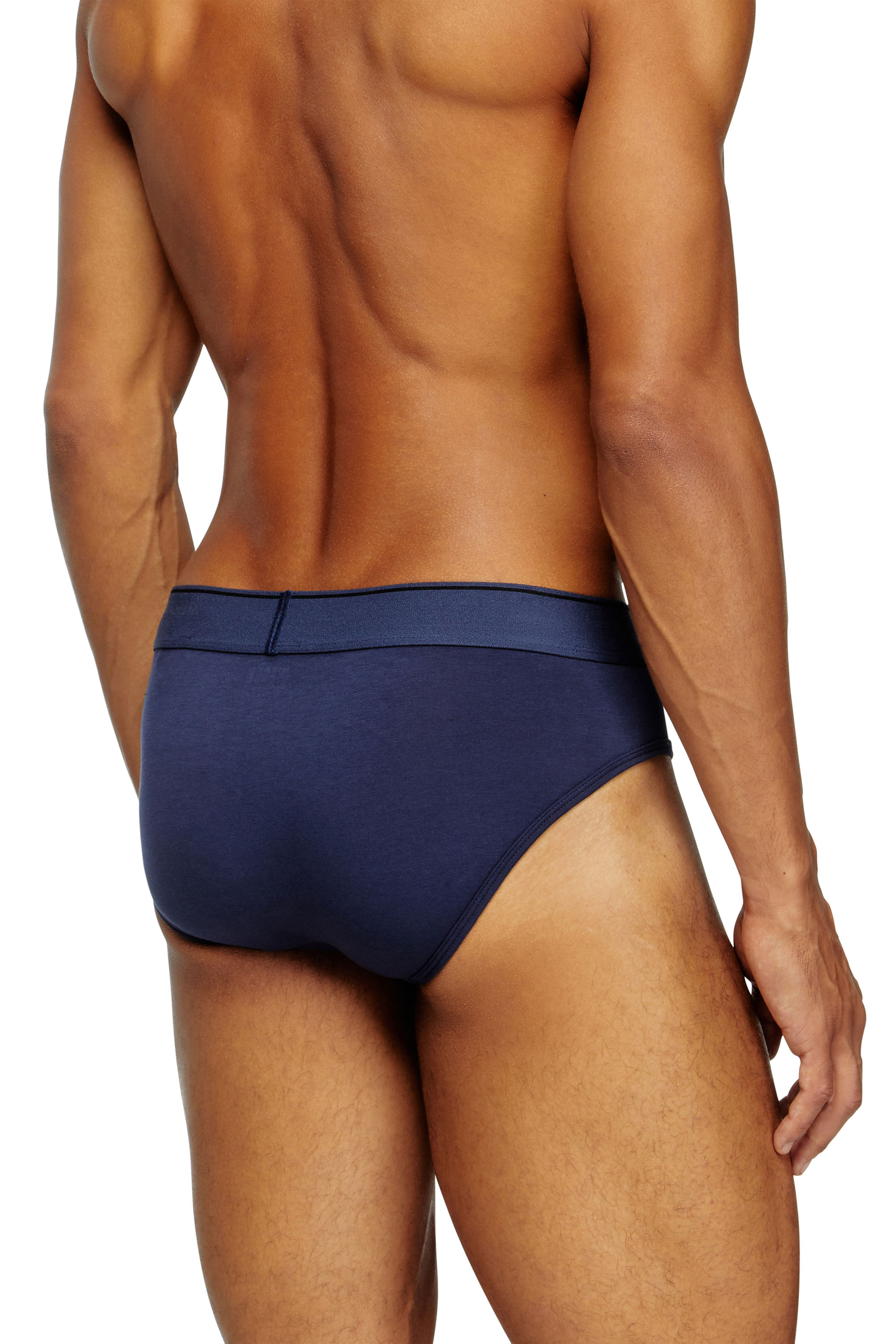 Diesel - UMBR-ANDRETHREEPACK, Paquete de tres slips lisos con logotipo Hombre in Multicolor - 4