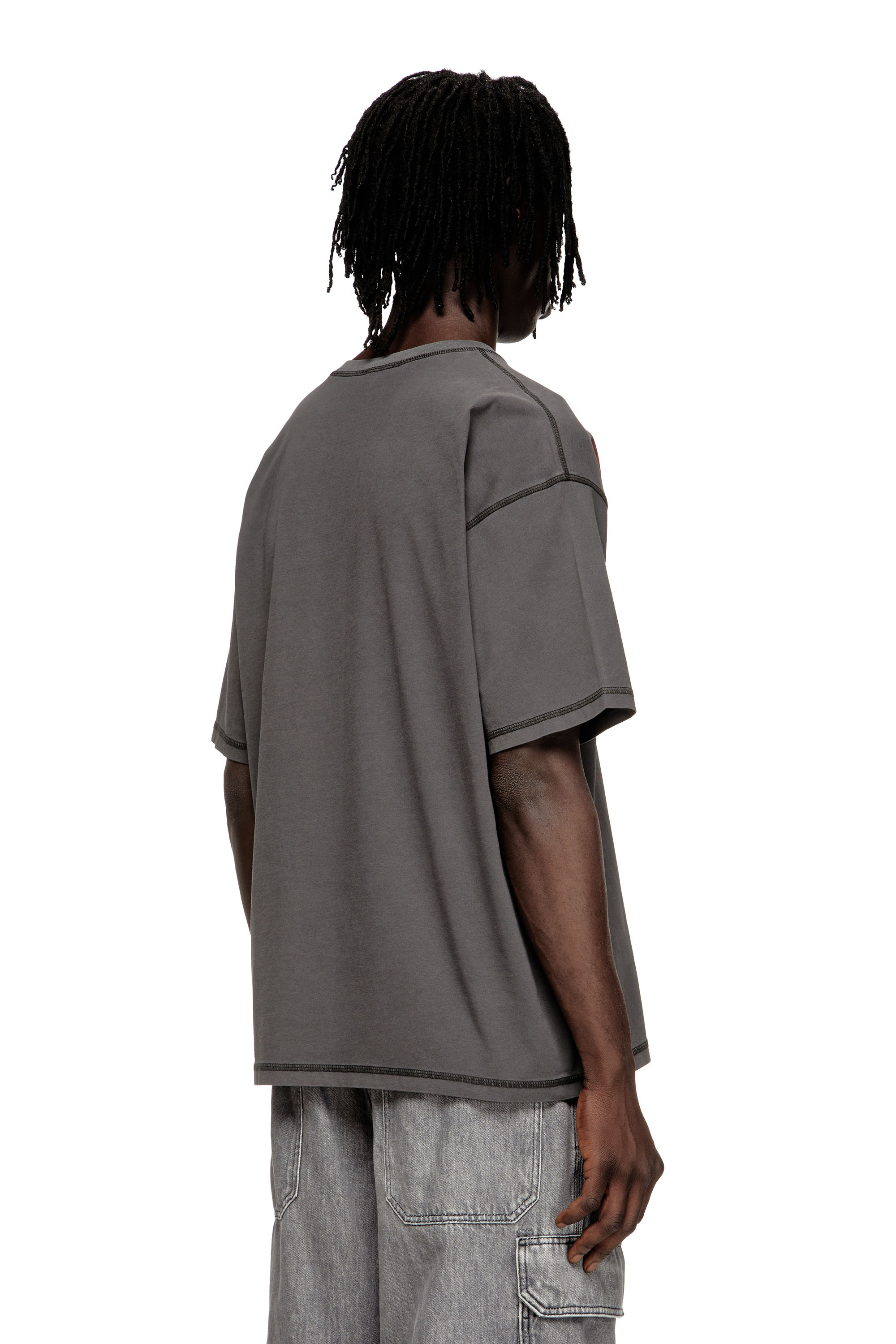 Diesel - T-BOXT-T5, Camiseta de algodón con estampado Oval D Hombre in ToBeDefined - 4