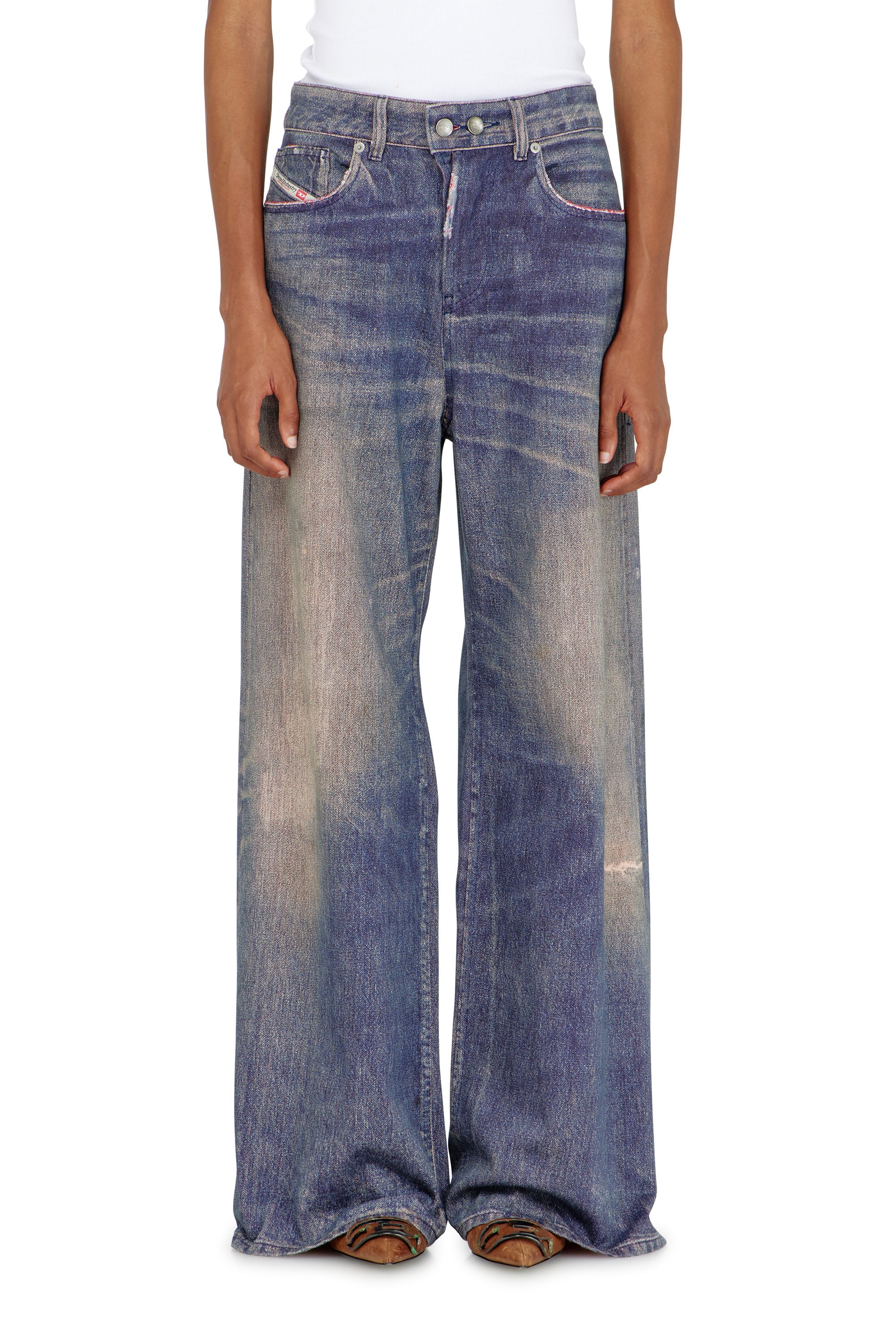 Diesel - Relaxed Jeans 1996 D-Sire 09P95 Mujer, Azul Oscuro - 4