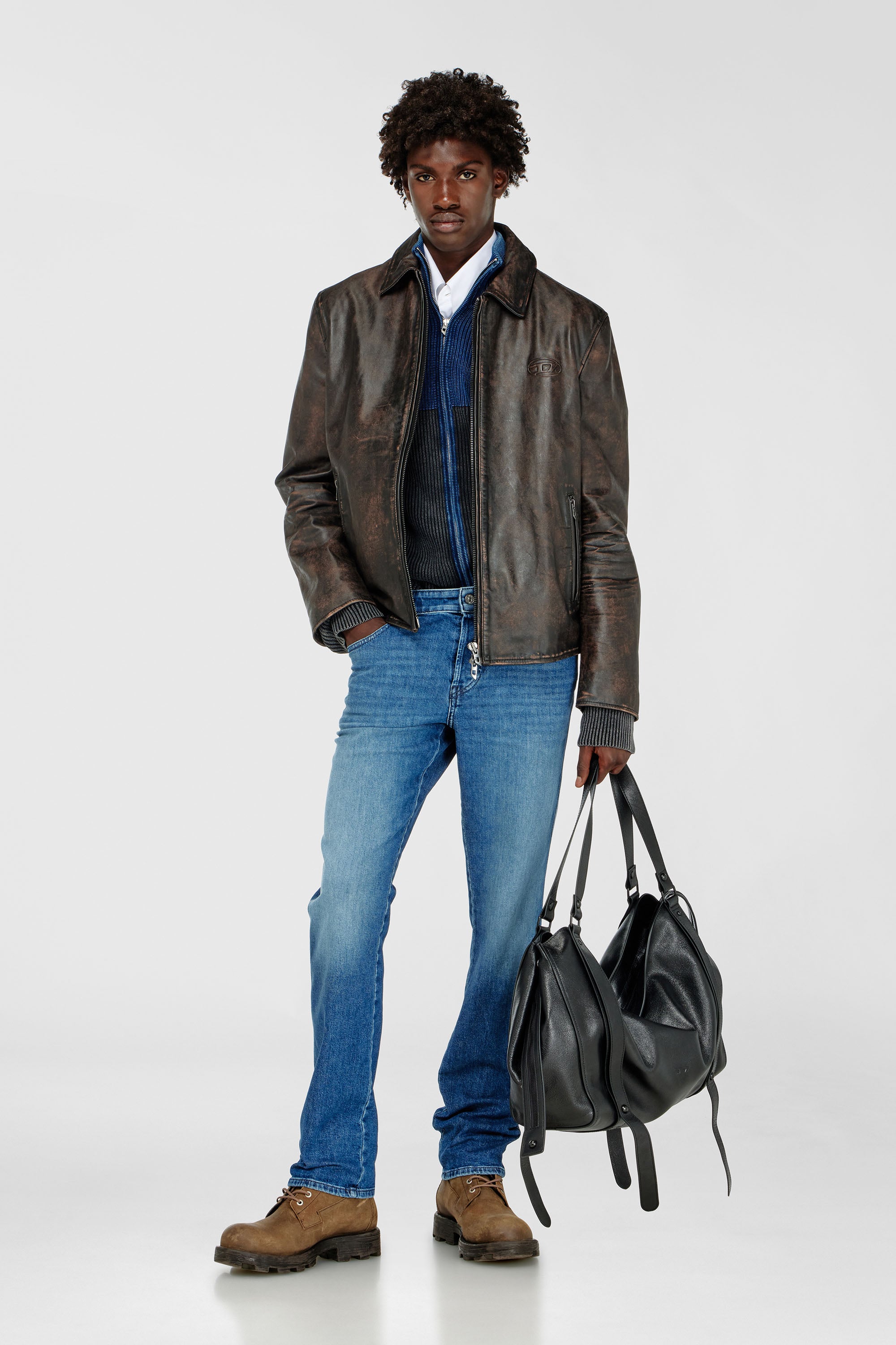 Diesel - Man's Slim Jeans 1993 D-Vyl 0HKJM, Medium blue - 2