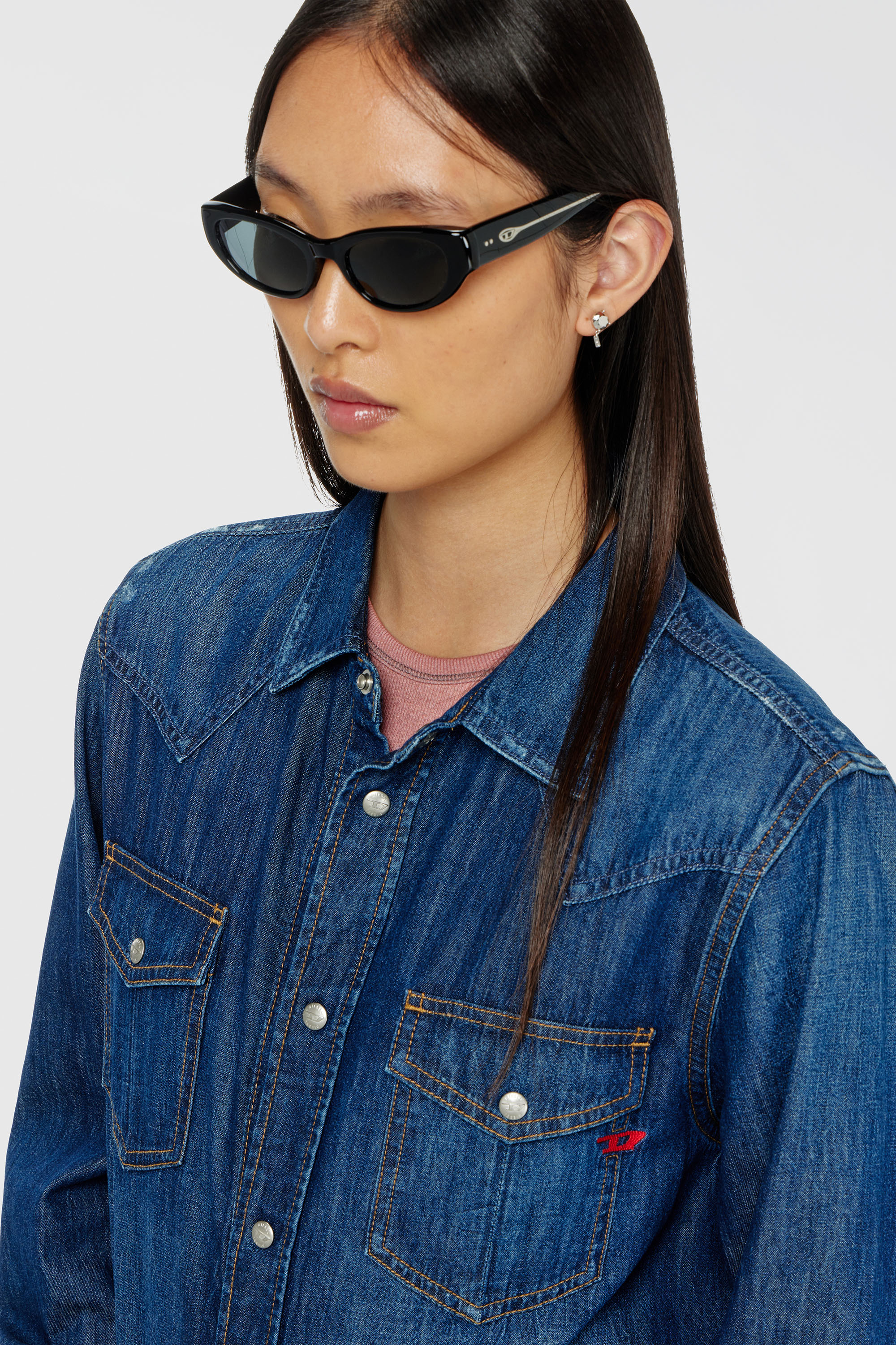 Diesel - 0DL2010U, Gafas de sol estilo cat-eye Unisex in Negro - 4