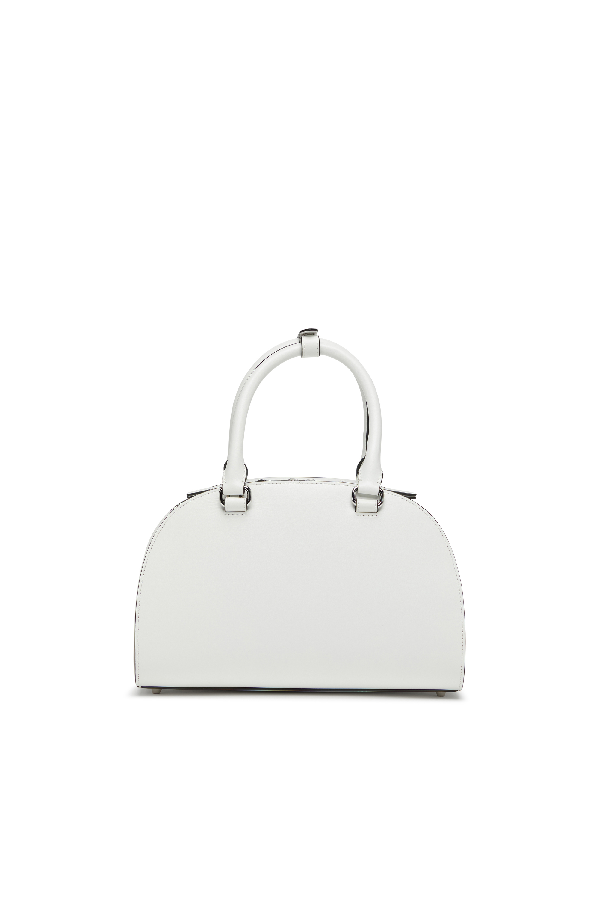 Diesel - 1DR DOME TOP HANDLE, Bolso de cuero tipo bowling Mujer in Blanco - 2