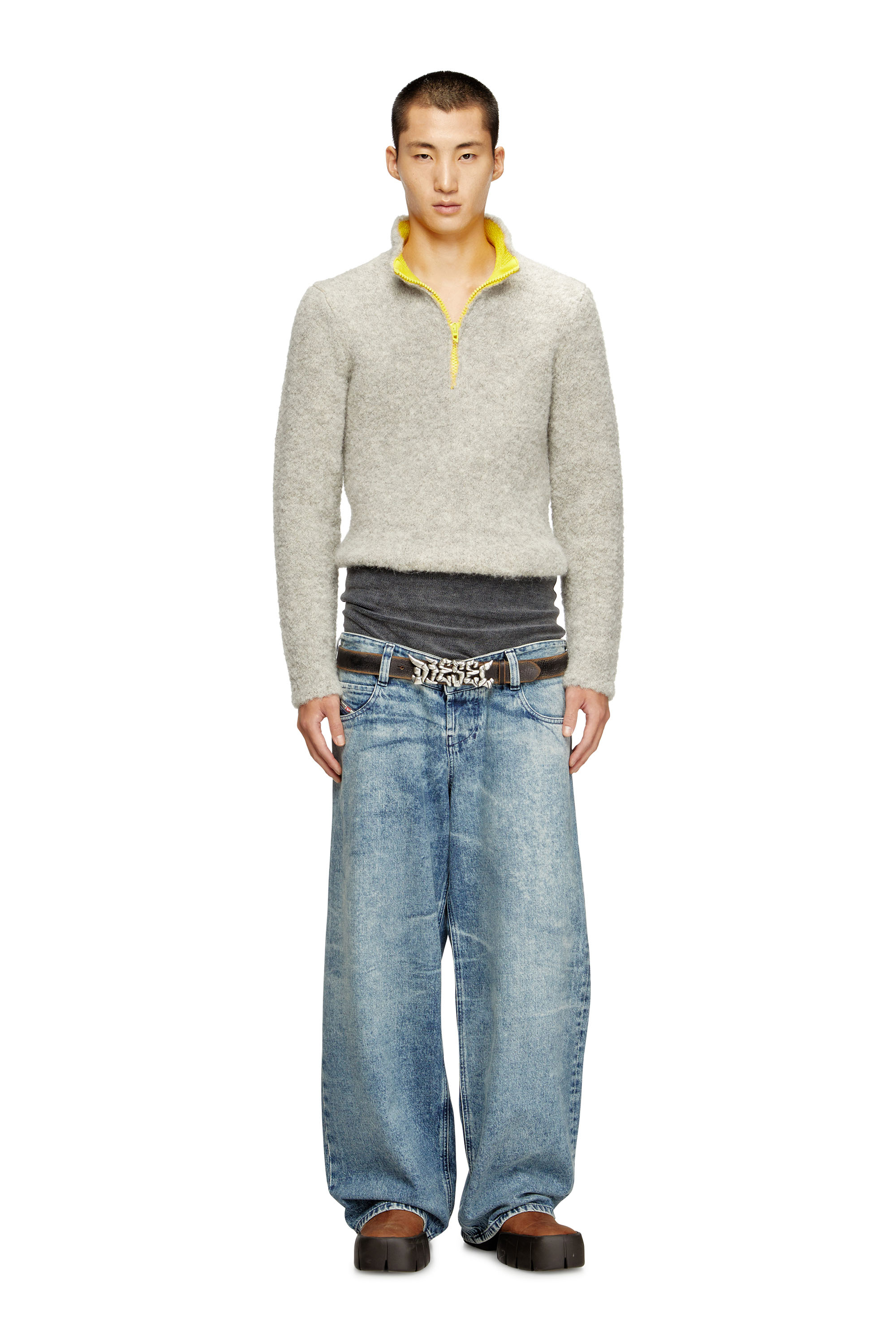 Diesel - Relaxed Jeans D-Eni 09N97 Hombre, Azul medio - 2