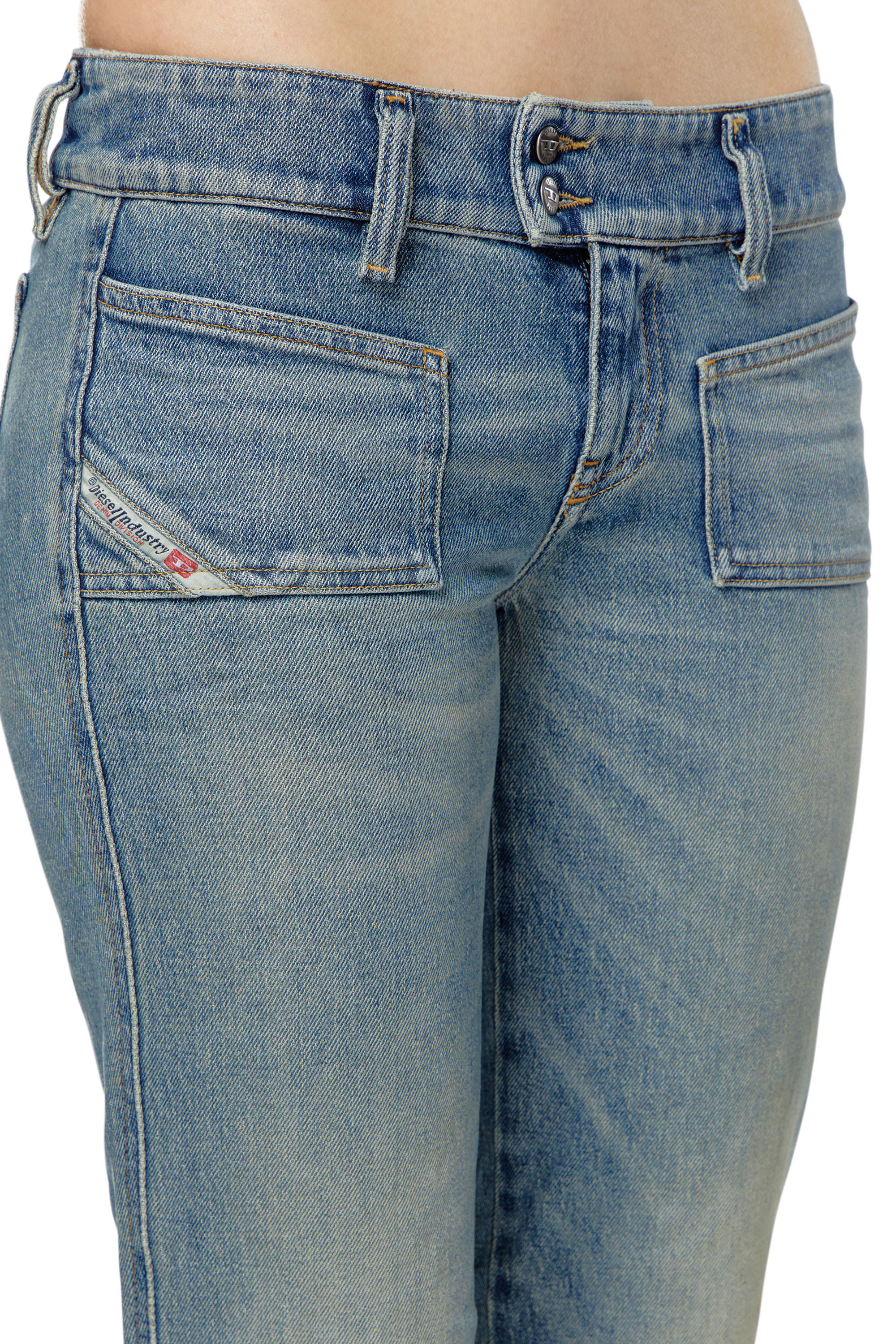 Diesel - Bootcut and Flare Jeans D-Hush 09J55, Azul Claro - Image 5