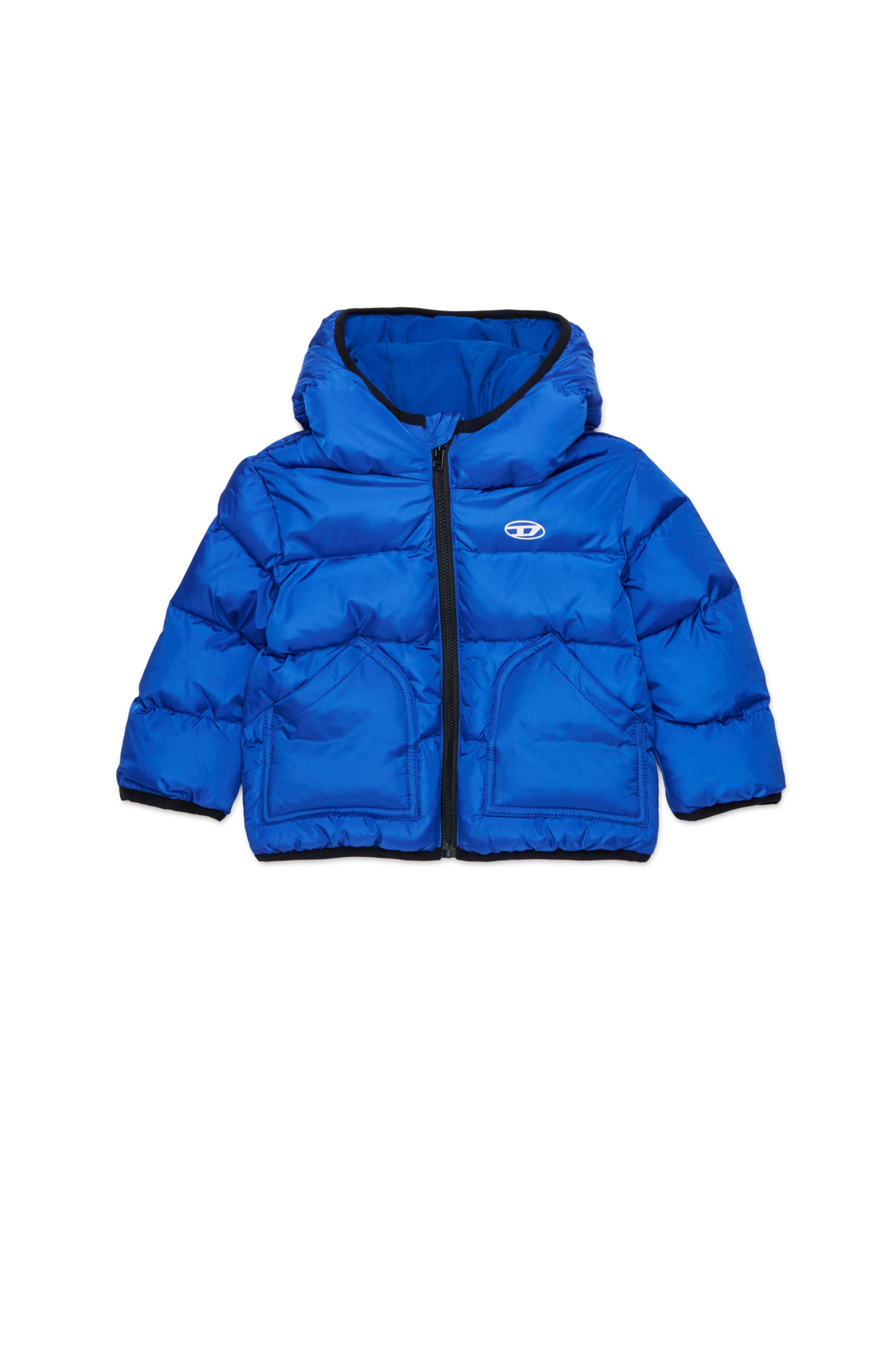 Diesel - JSIPB, Chaqueta acolchada con Logo Oval D Unisex in Azul marino - 1