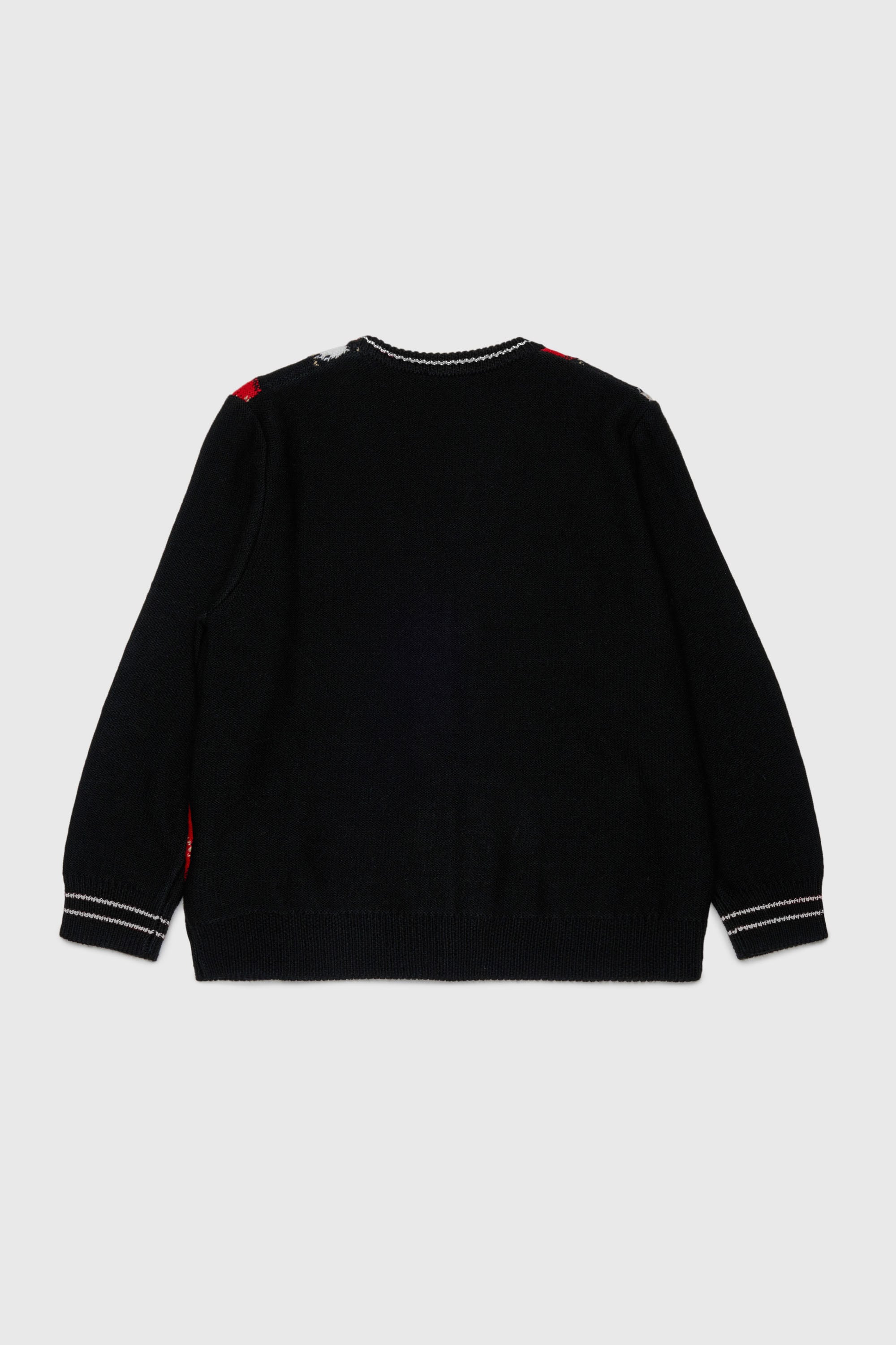 Diesel - KROMYCARDIGAN OVER, C&aacute;rdigan de mezcla de lana con motivo argyle Unisex in Negro - 2