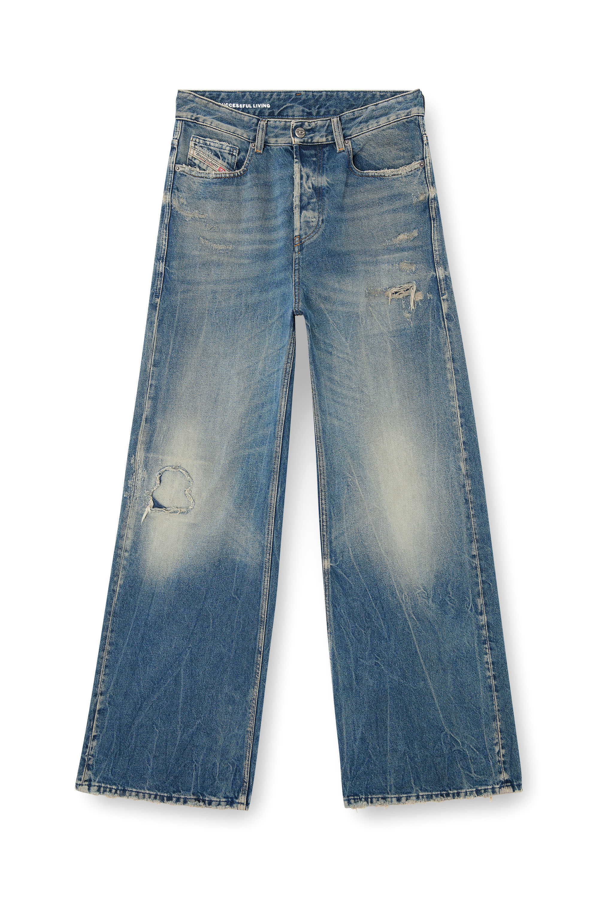 Diesel - Woman's Relaxed Jeans 1996 D-Sire 09M28, Medium blue - 3
