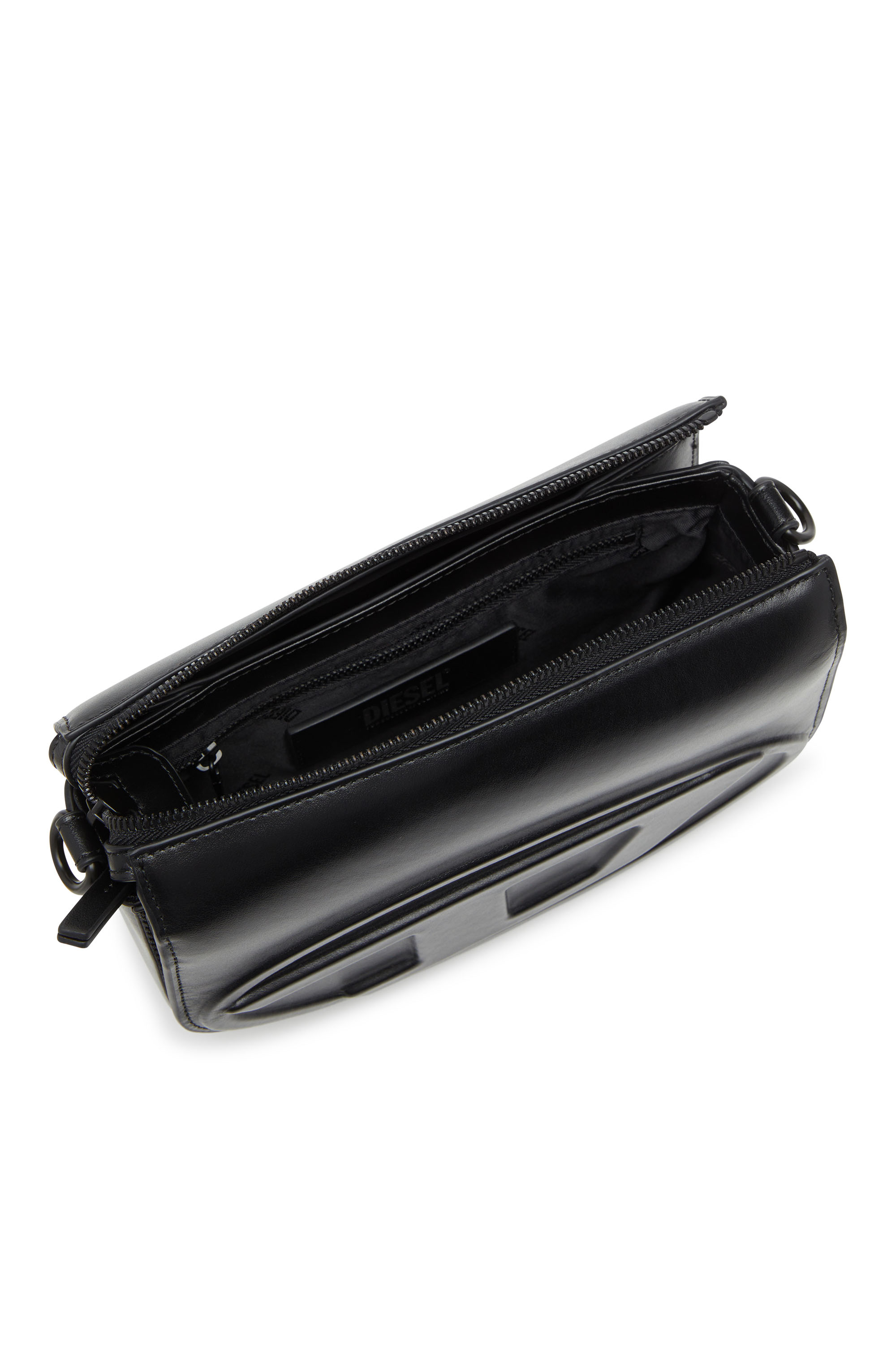 Diesel - 1DR CAMERA BAG, 1DR-Bolso tipo cámara de cuero de primera calidad Unisex in Negro - 4
