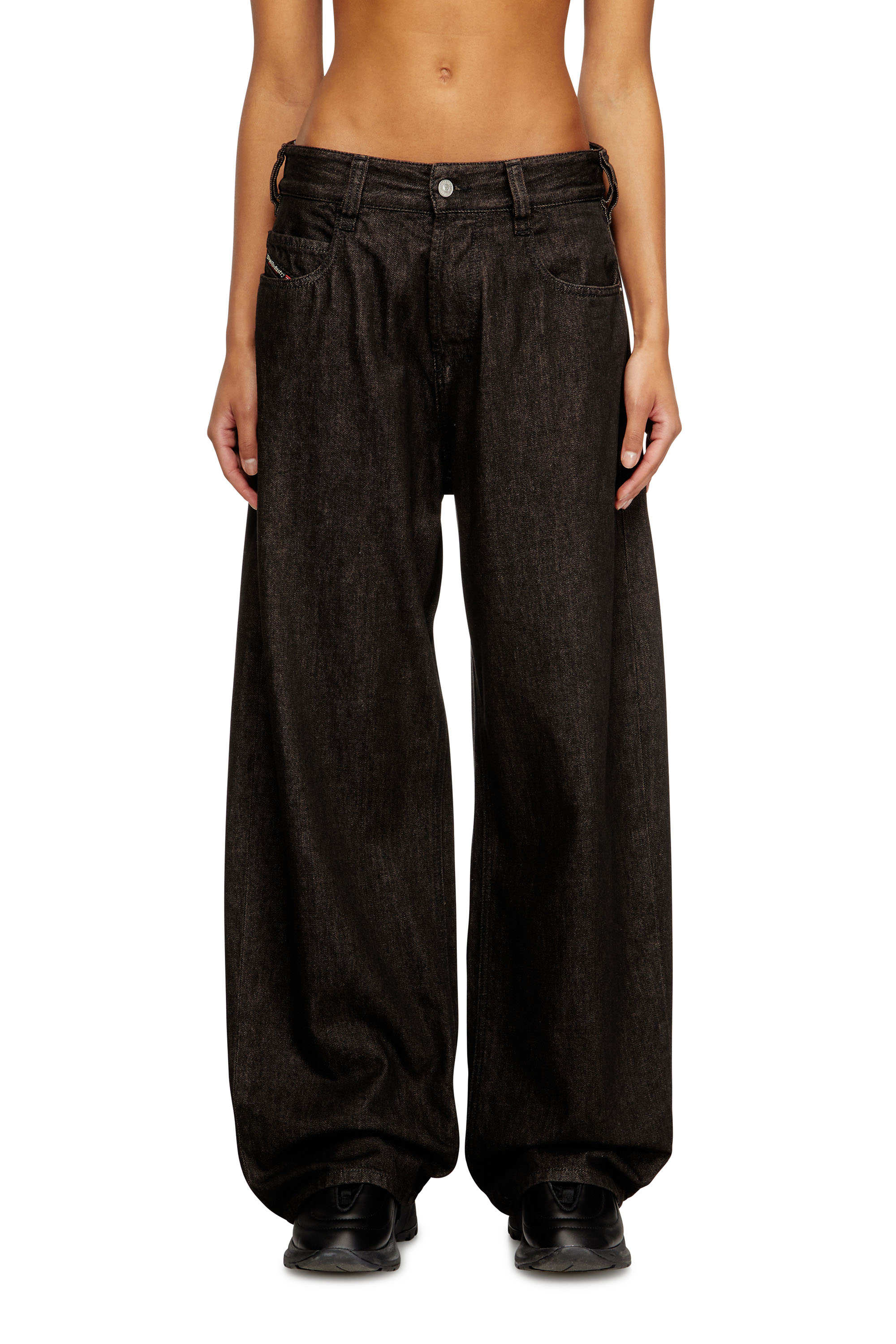 Diesel - Unisex's Relaxed Jeans 1997 D-Enim 09N25, Black/Dark grey - 2