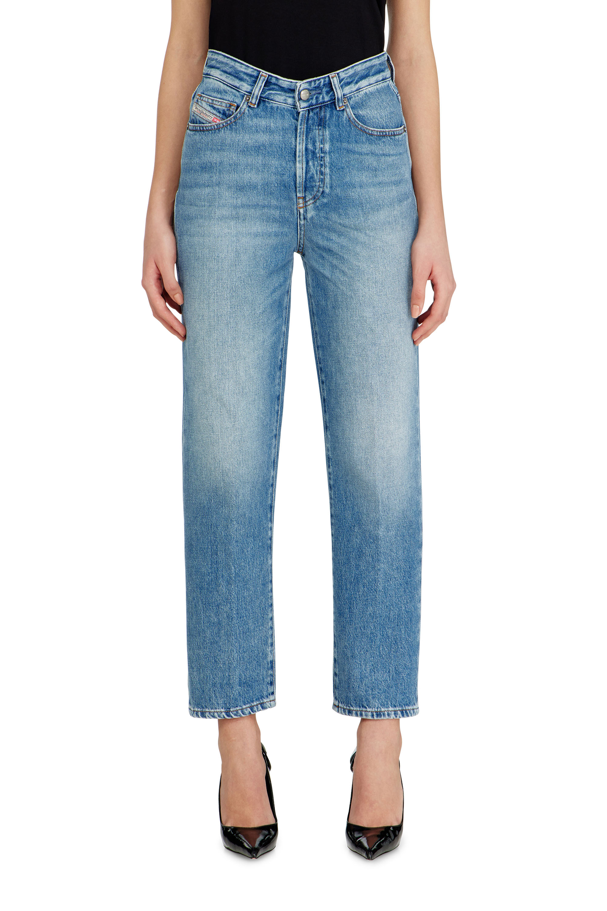 Diesel - Regular Jeans 1981 D-Went 09Q07 Mujer, Azul Claro - 4