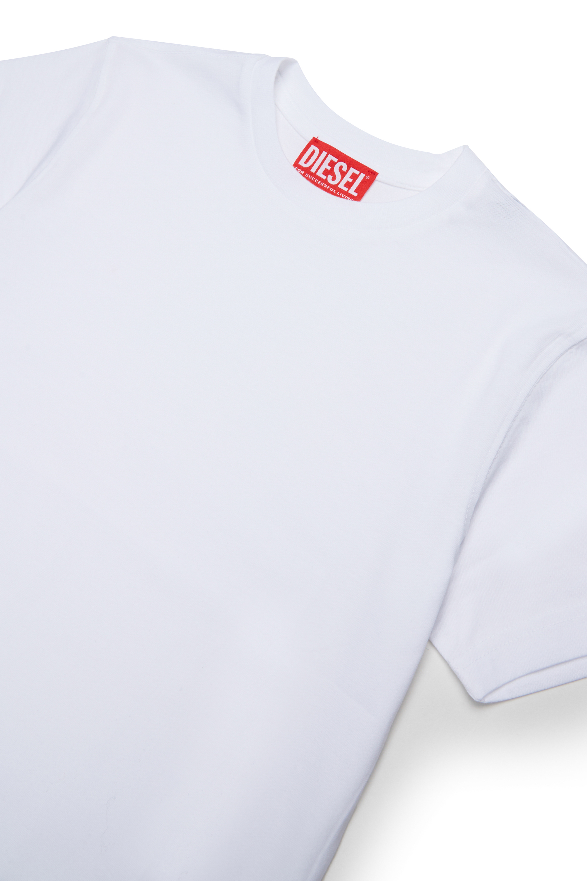 Diesel - TPRES, Camiseta con logo recortado Hombre in Blanco - 3