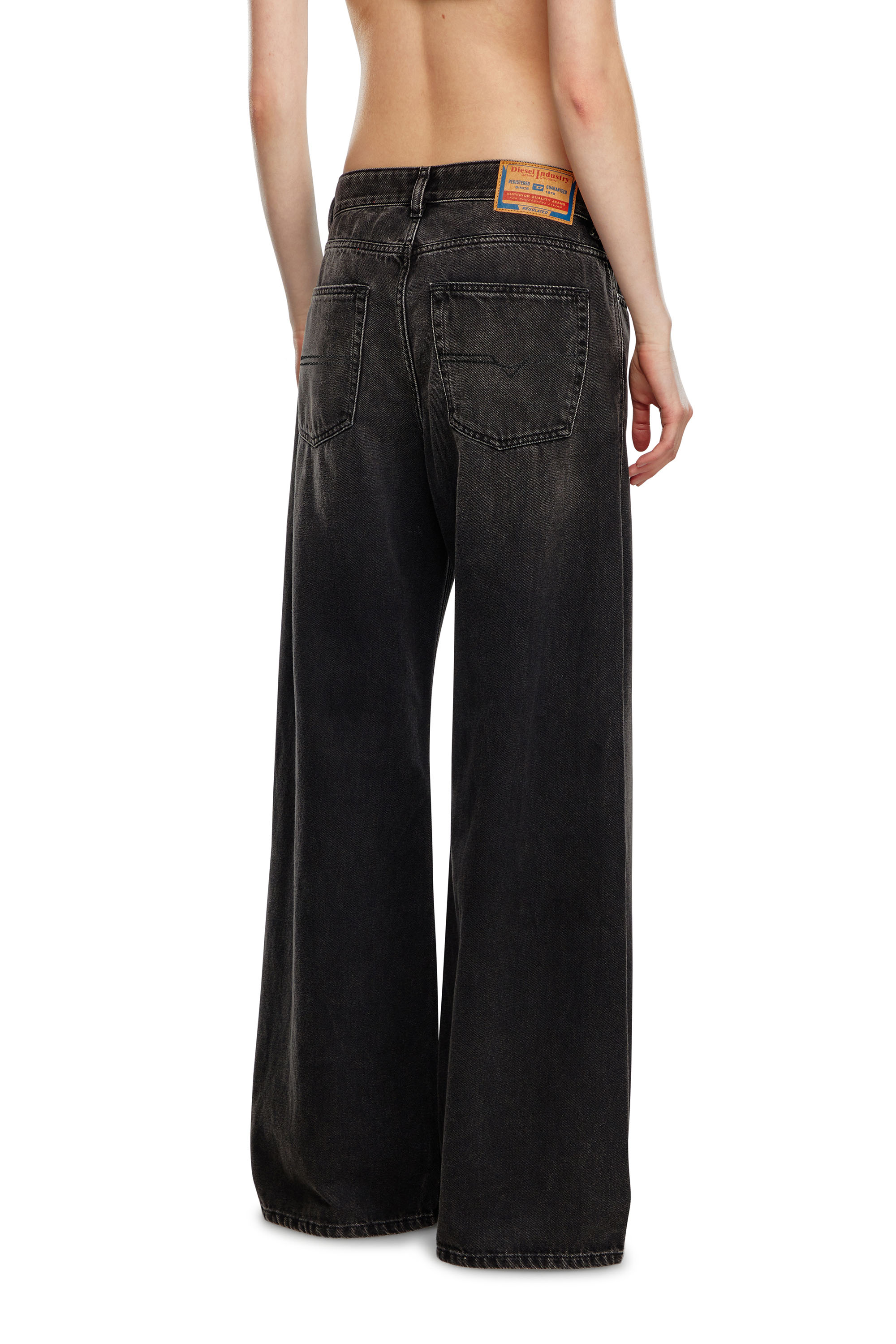 Diesel - Relaxed Jeans 1996 D-Sire 09J96 Mujer, Negro/Gris oscuro - 4
