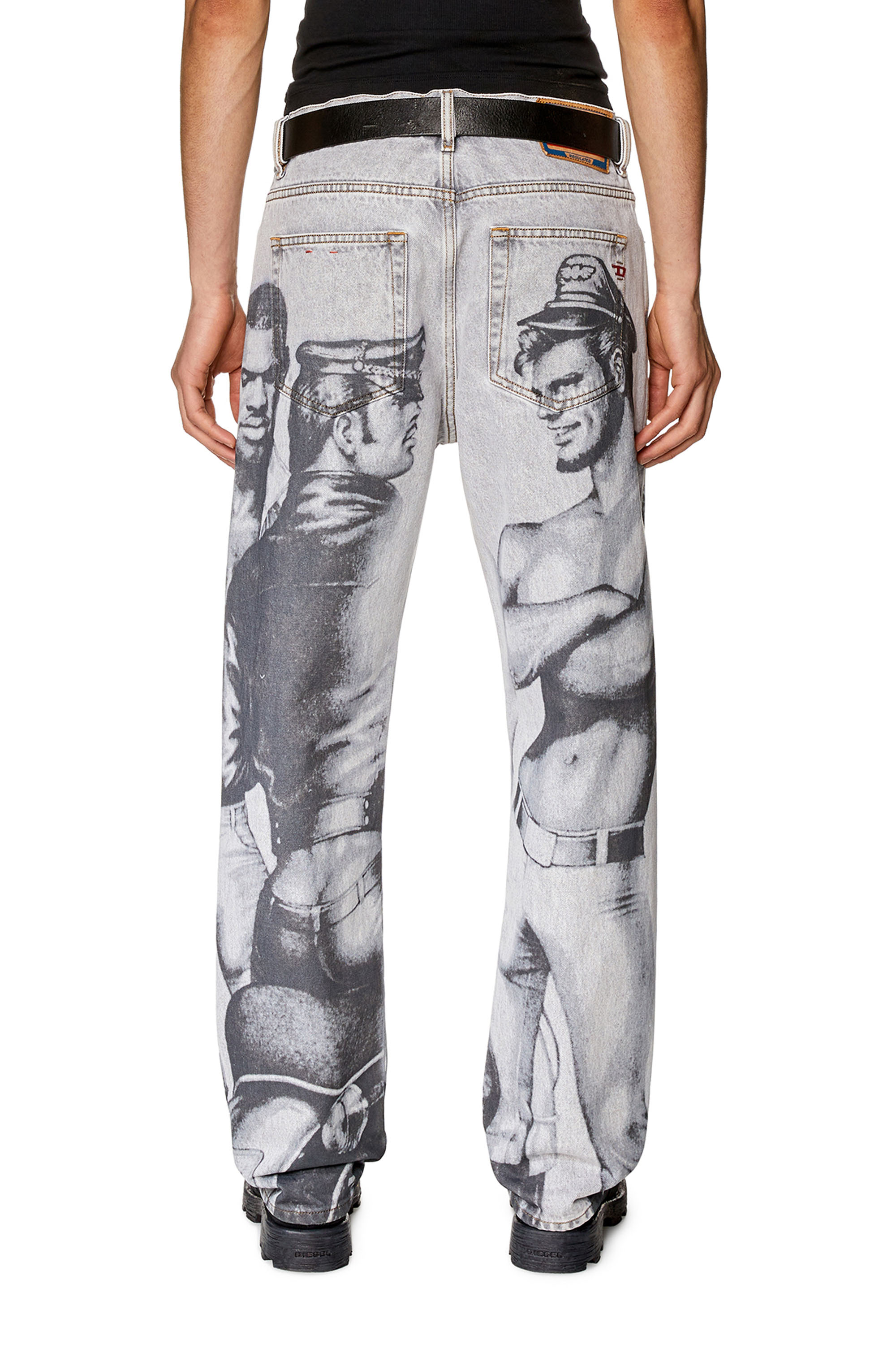 Diesel - 2020 D-Viker 007F8 Straight Jeans, Gris - Image 2