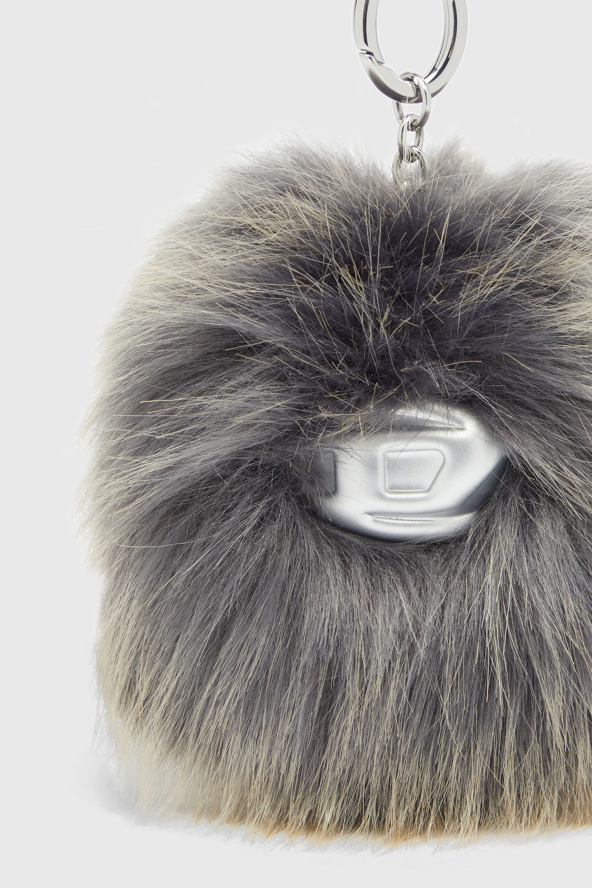 Diesel - MONSTER, Llavero peludo con colgante Unisex in Gris - 2
