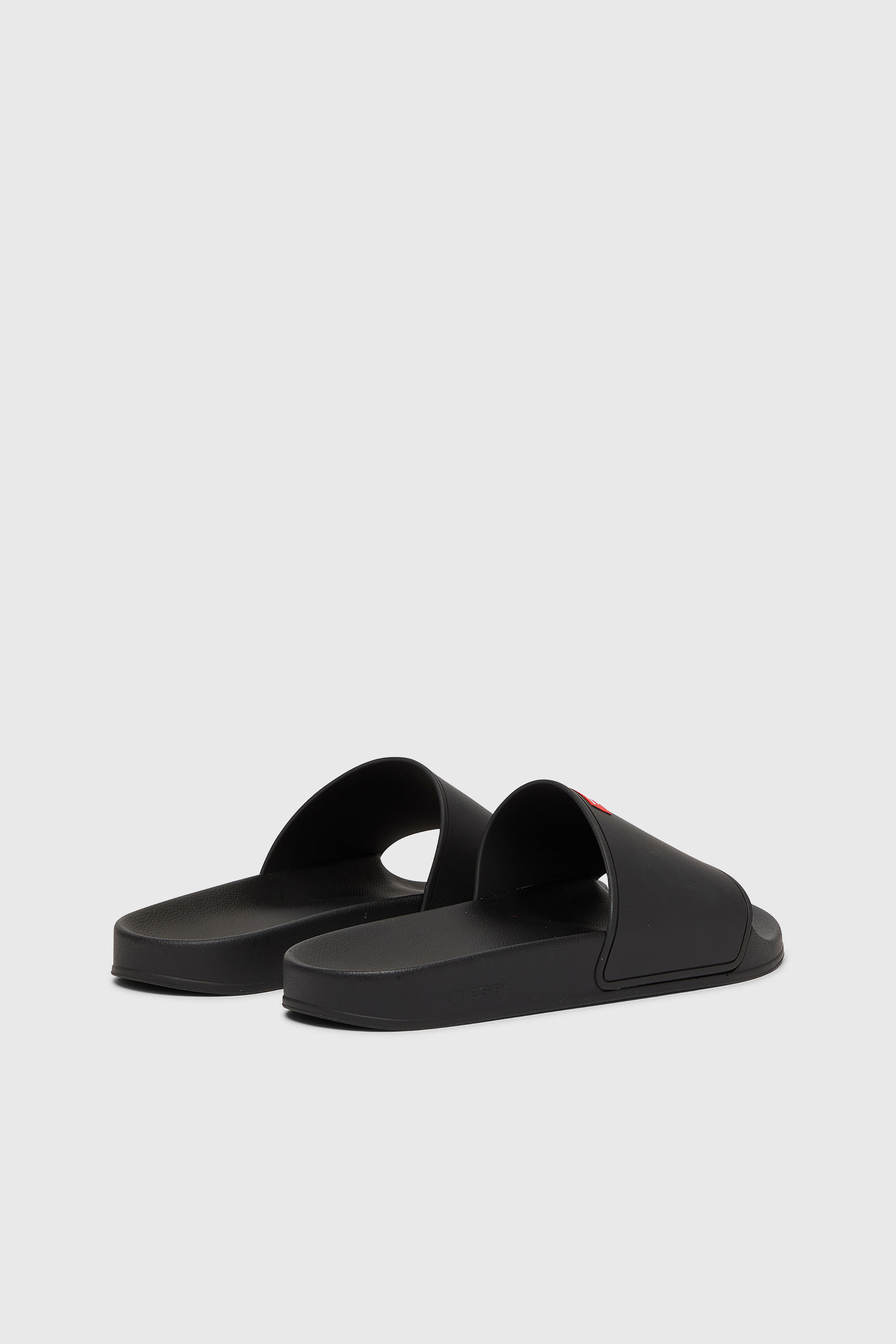 Diesel - SA-SWIM, Sa-Swim-Chanclas de piscina de goma con logotipo D Hombre in Negro - 3