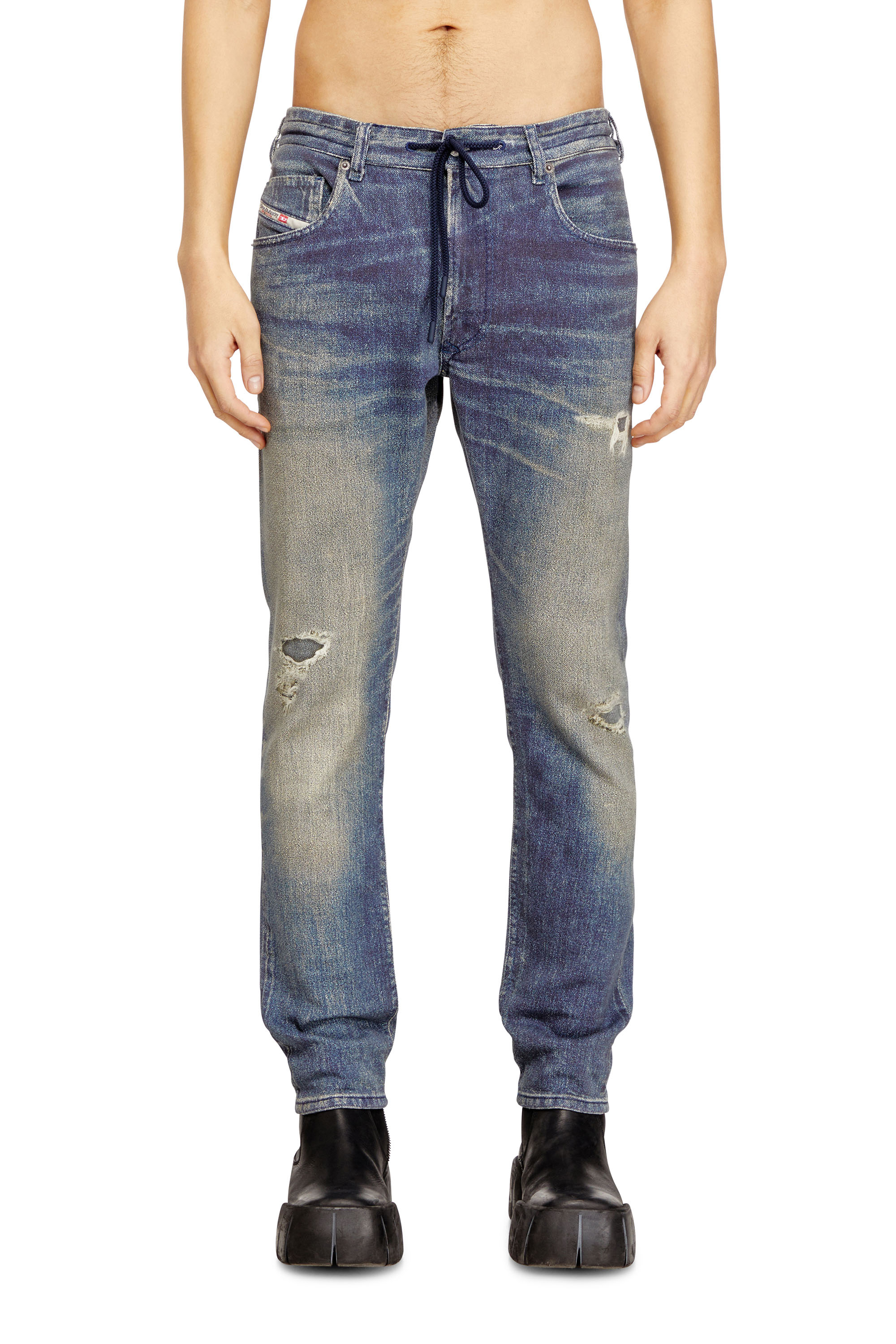 Diesel - Regular 2032 D-Krooley Joggjeans&reg; 068UT Hombre, Azul medio - 3