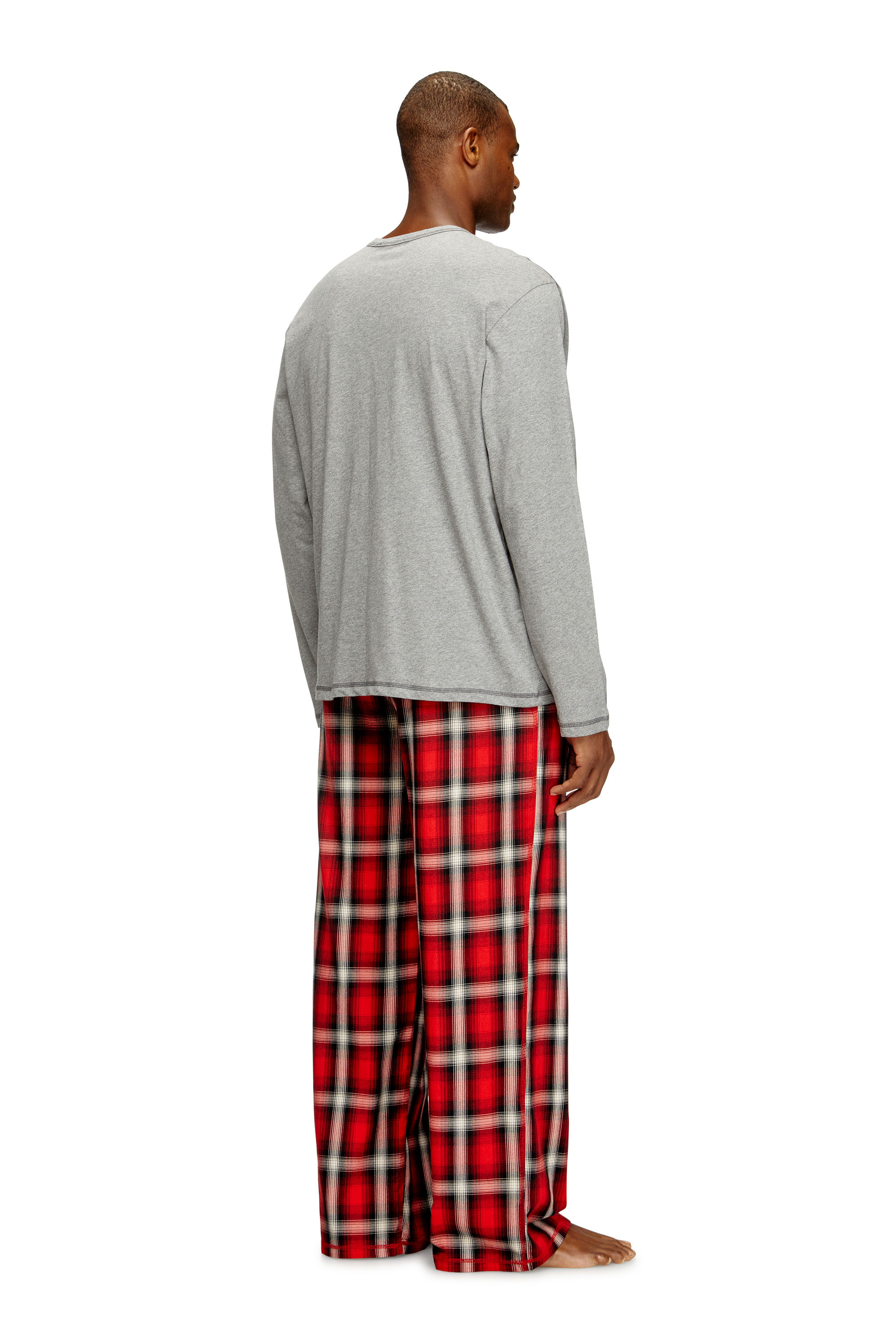 Diesel - KIT-LIAM, Conjunto de pijama de algodón con pantalones a cuadros Hombre in ToBeDefined - 2