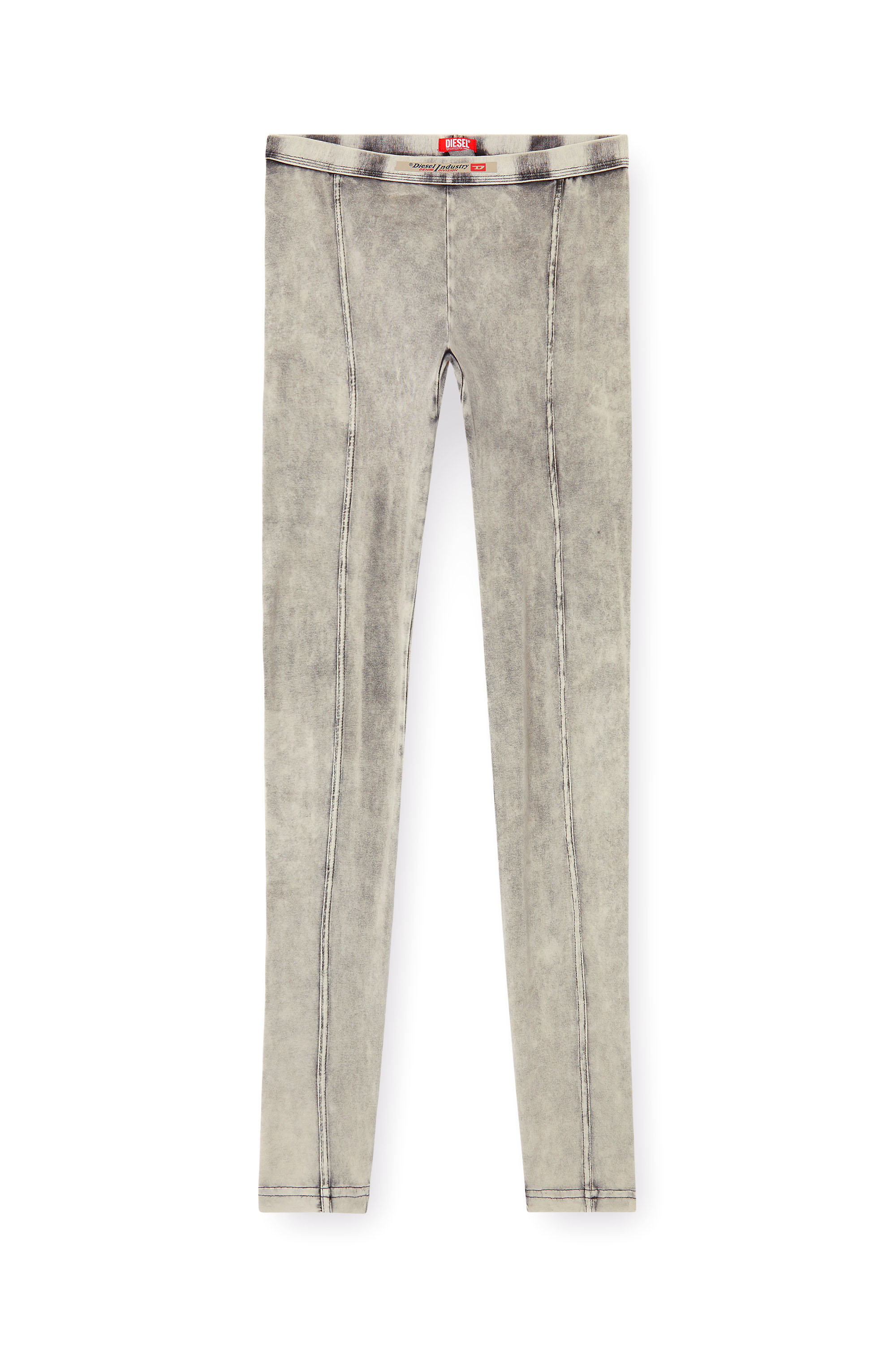 Diesel - ATHENA-DNM, Jeggings de tejido tipo jersey con efecto denim Mujer in Gris - 3