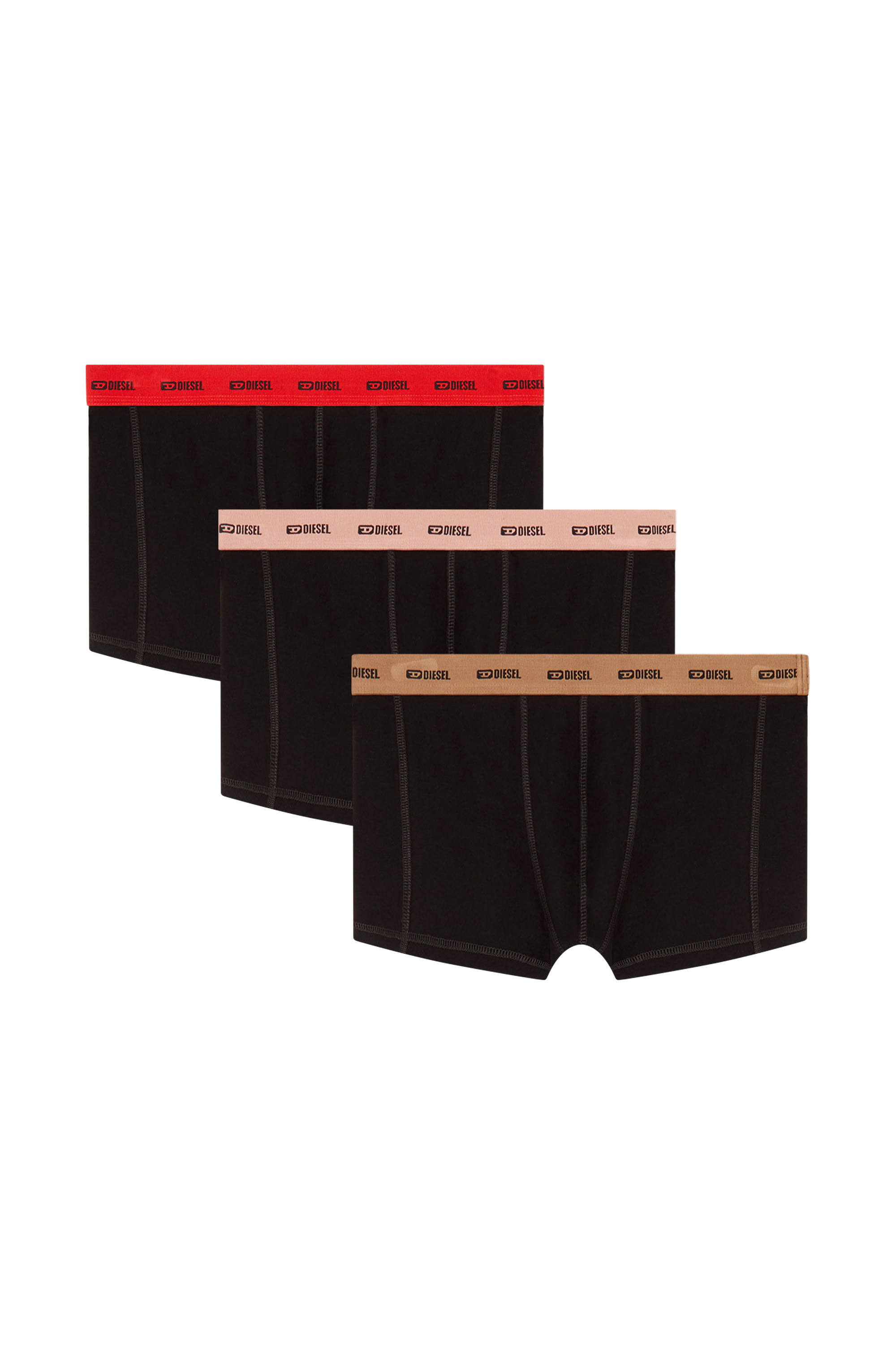 Diesel - DAMIEN-UTLT-3PACK, Paquete de tres b&oacute;xers Hombre in Negro - 1