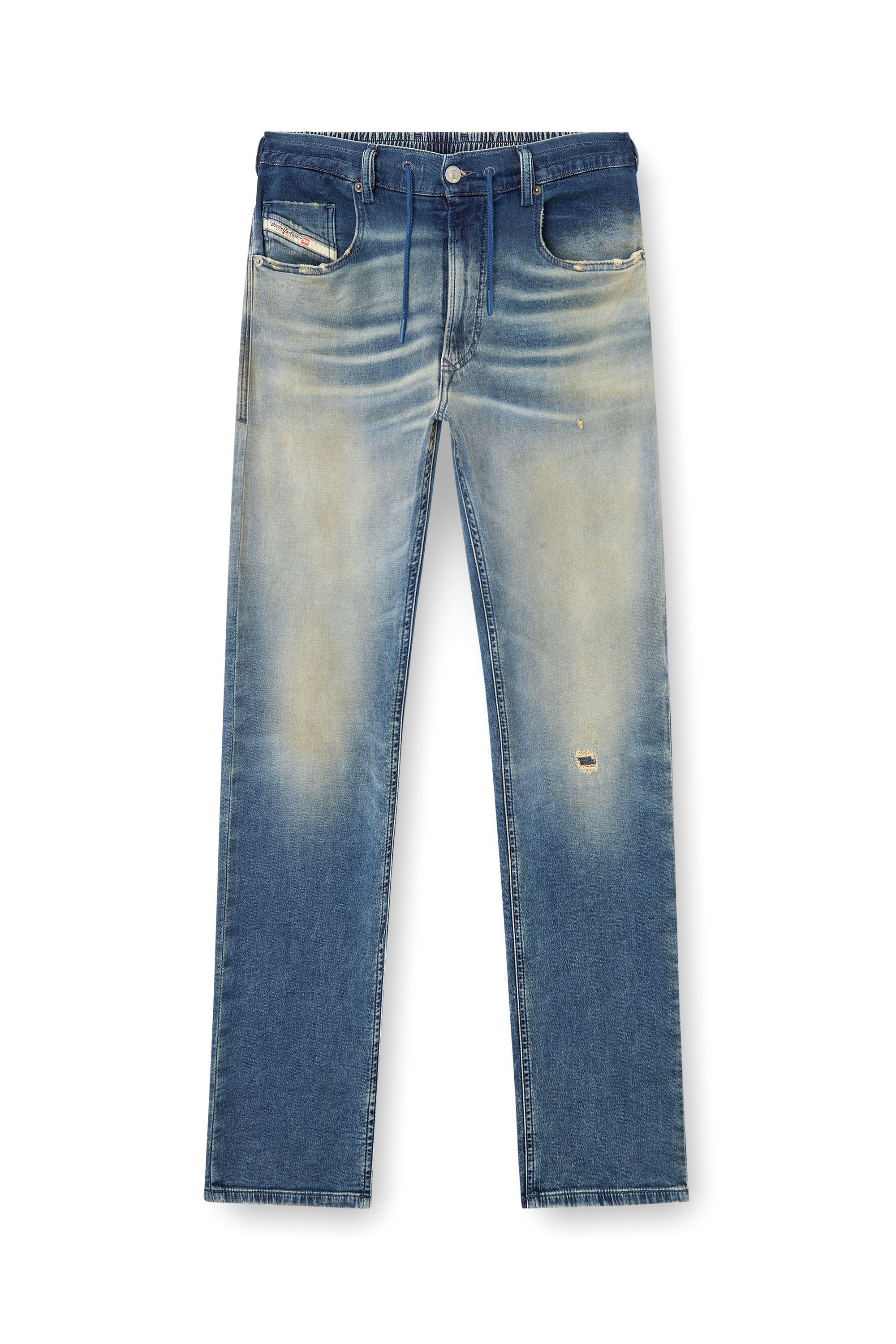 Diesel - Regular 2030 D-Krooley Joggjeans® 068PQ Hombre, Azul medio - 3