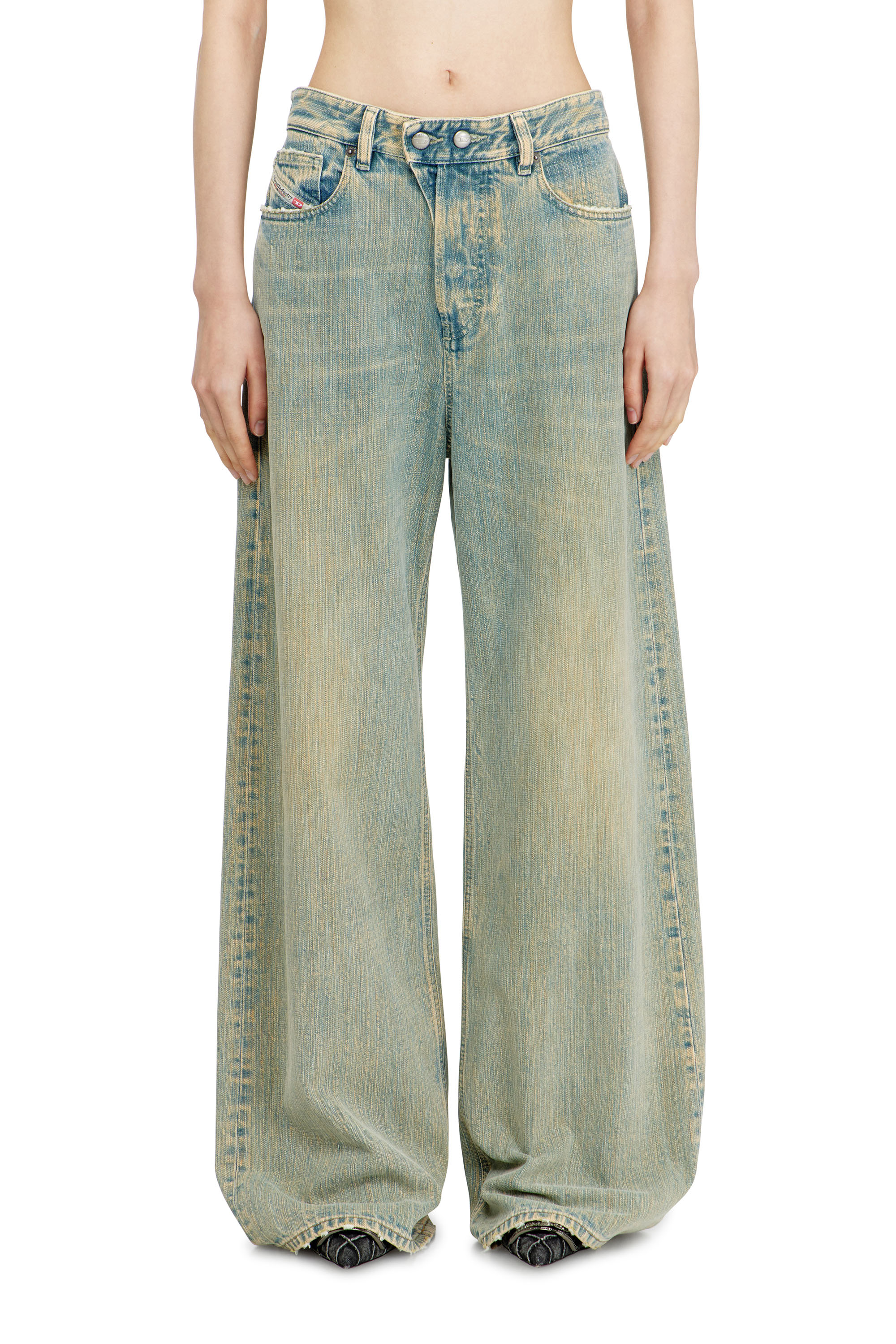 Diesel - Relaxed Jeans 1996 D-Sire 007CY Mujer, Azul medio - 3