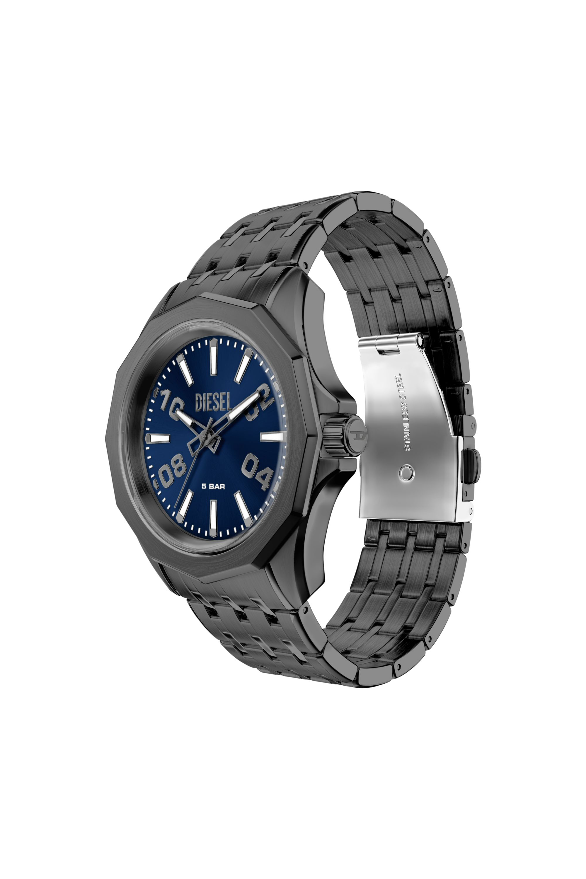Diesel - DZ2238 WATCH, Reloj Stinger de acero inoxidable gunmetal Hombre in Gris - 4