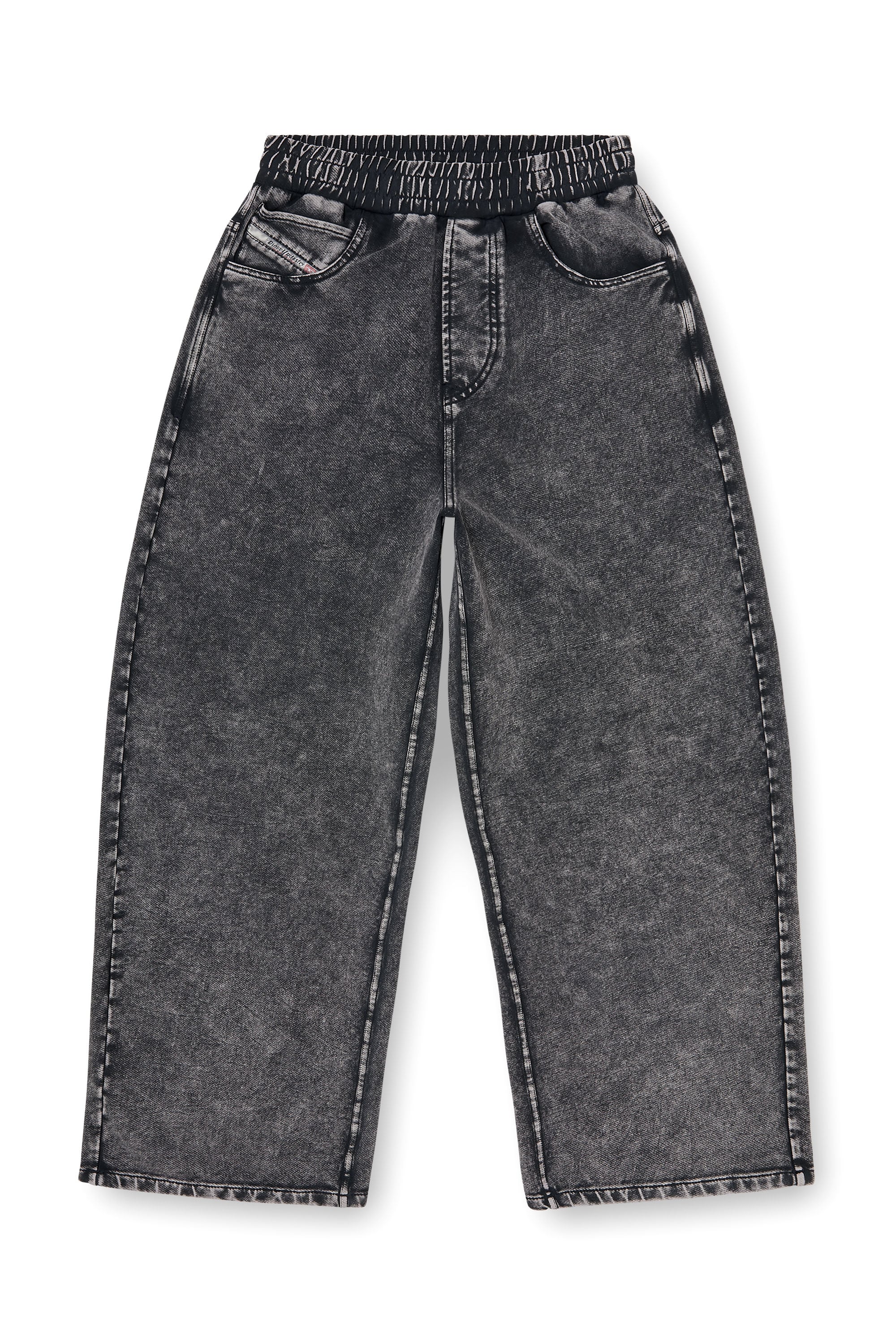 Diesel - P-STUKY, Pantal&oacute;n de ch&aacute;ndal con efecto denim Mujer in Gris - 4
