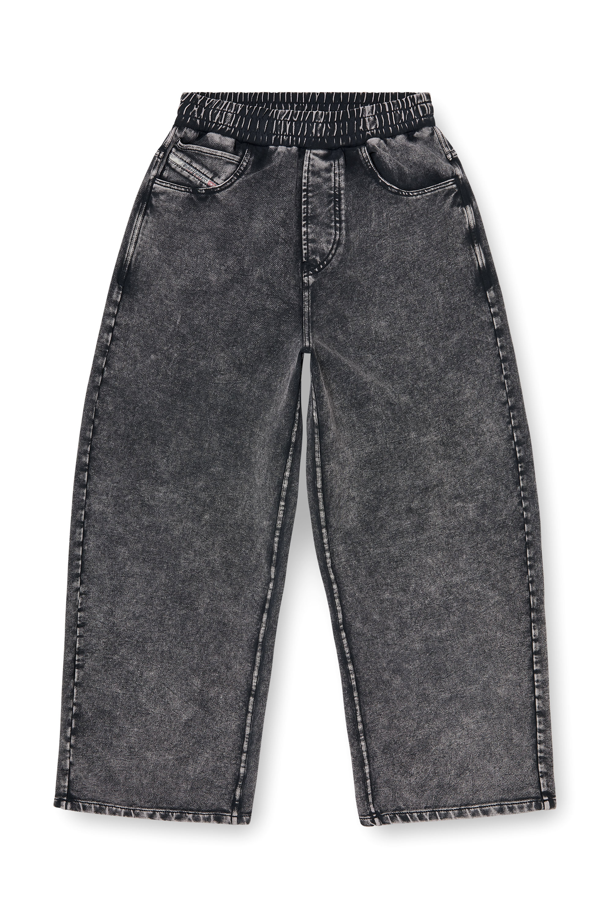 Diesel - P-STUKY, Pantal&oacute;n de ch&aacute;ndal con efecto denim Mujer in Gris - 2