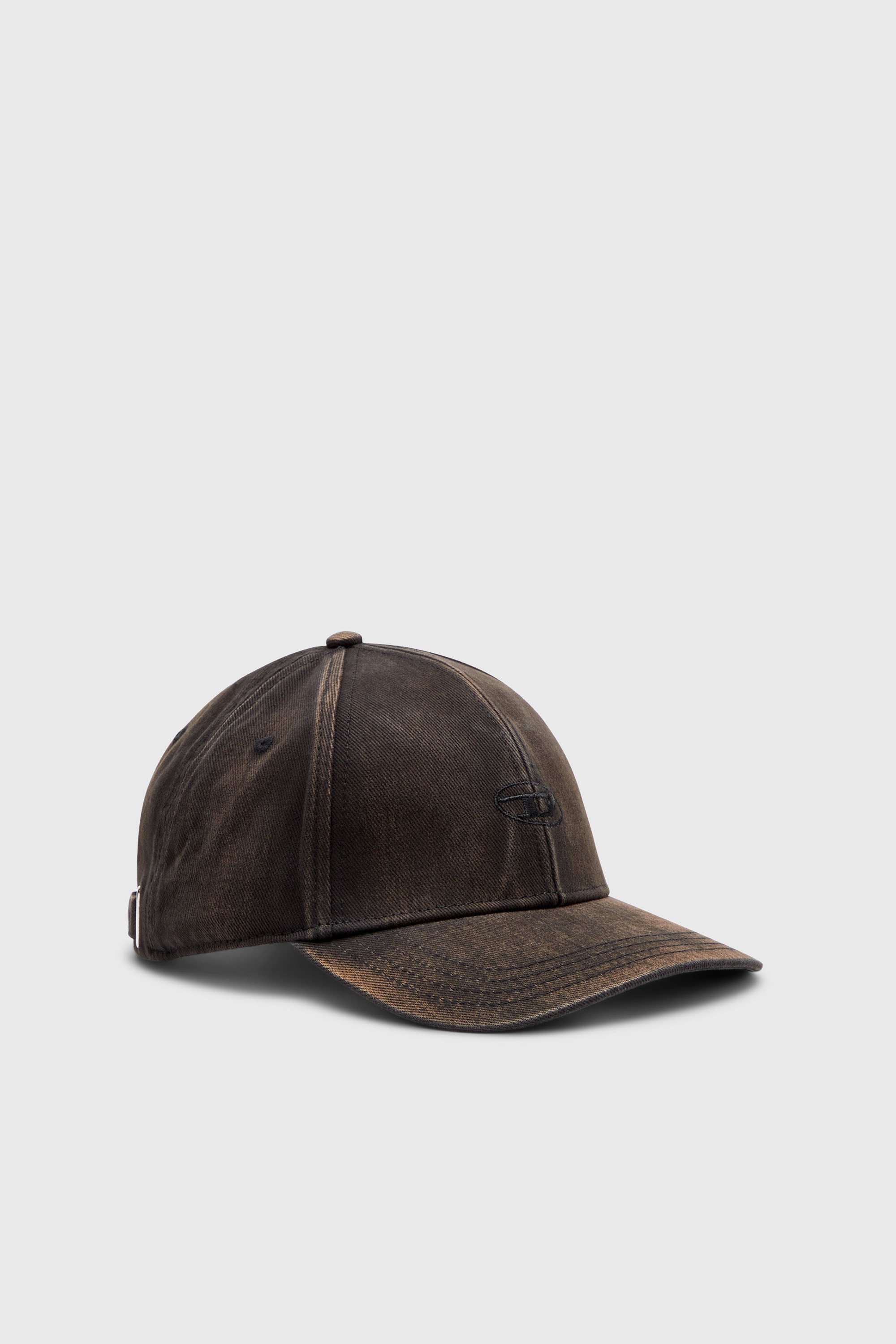 Diesel - C-RUN-WASH, Man's Baseball cap in washed cotton twill in Black - 1