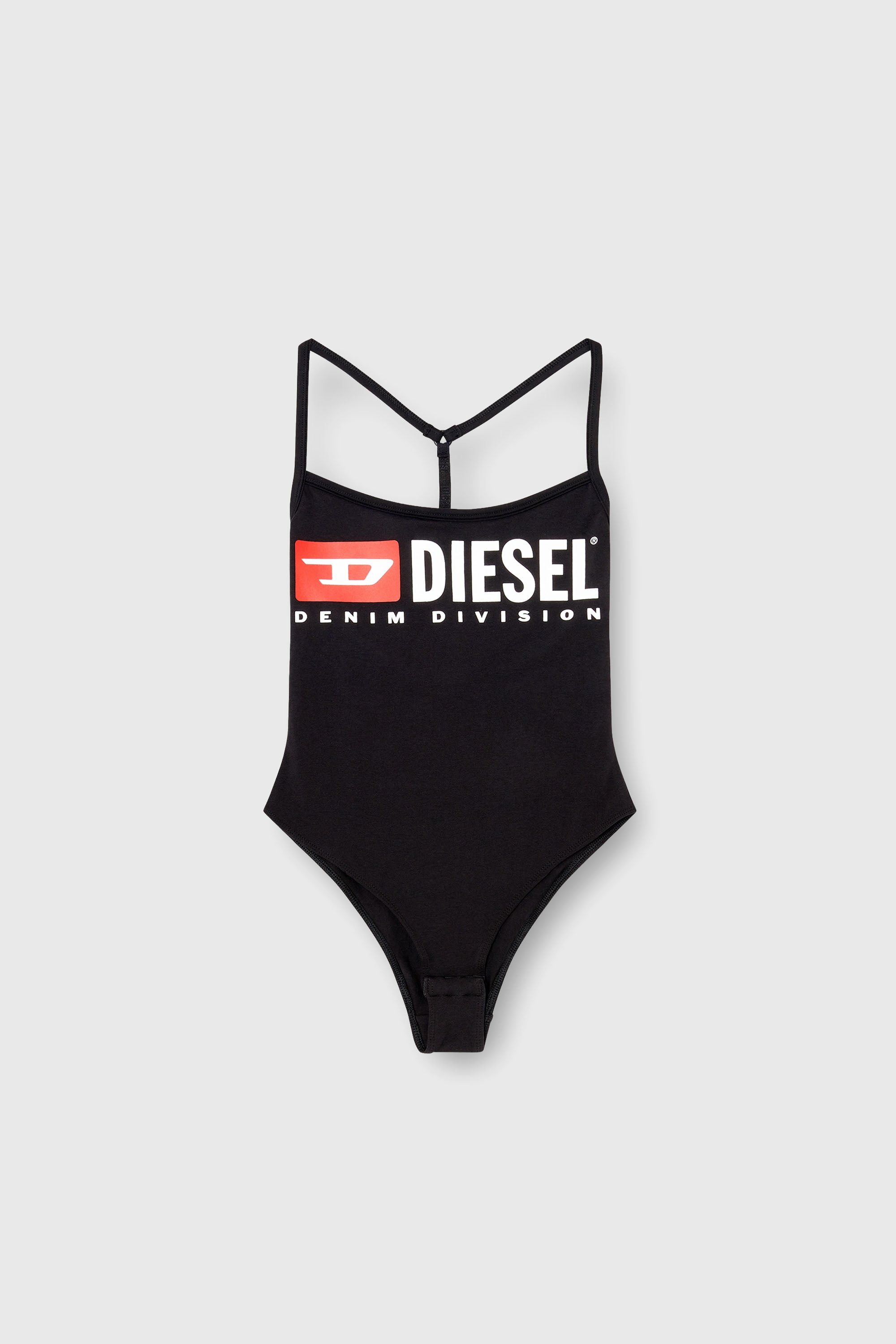 Diesel - JESSIE-D-CORE, Body de algod&oacute;n con tirantes en T Mujer in Negro - 2