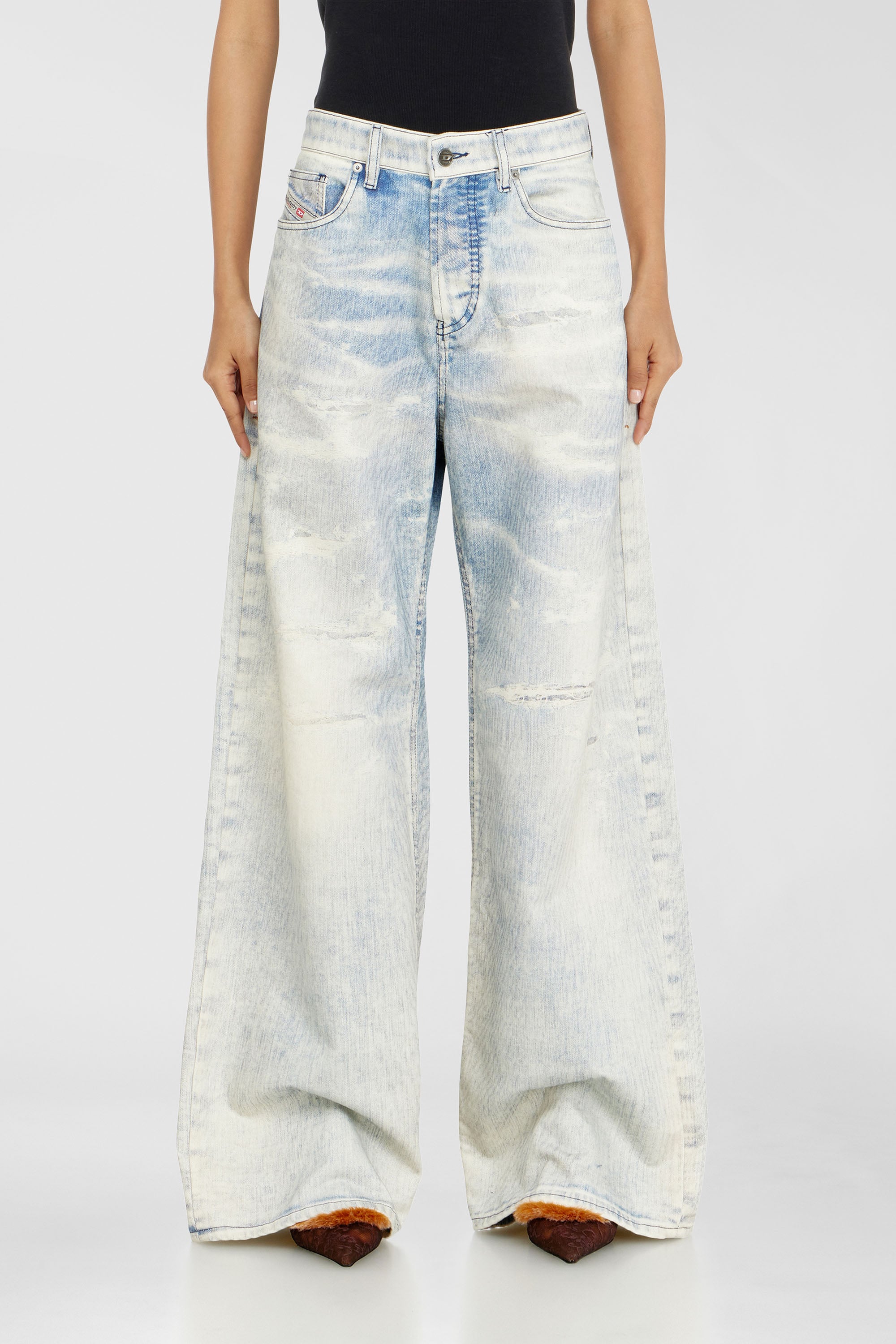 Diesel - Relaxed Jeans 1996 D-Sire 09R69 Mujer, Azul Claro - 1