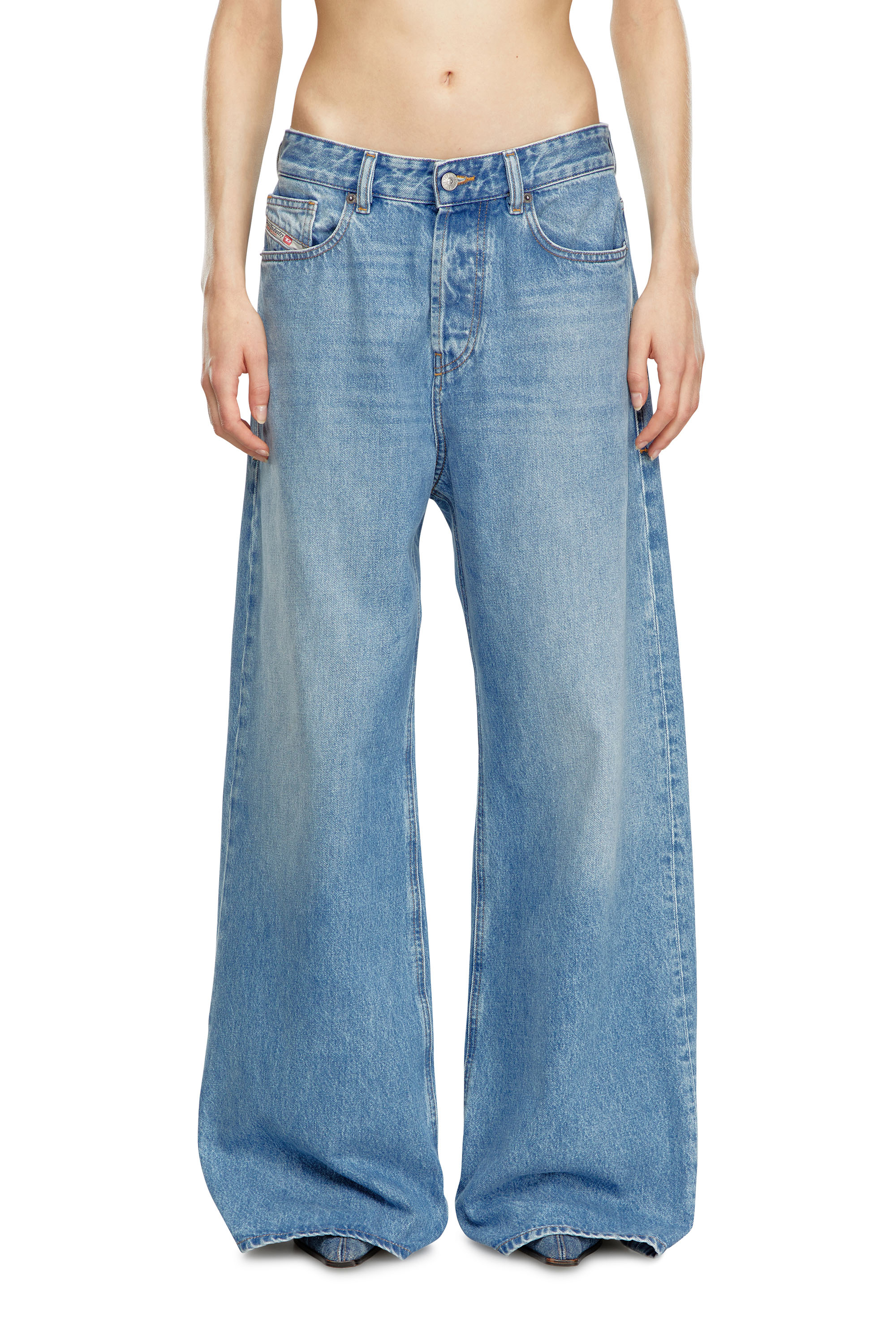 Diesel - Relaxed Jeans 1996 D-Sire 09I29 Mujer, Azul Claro - 4