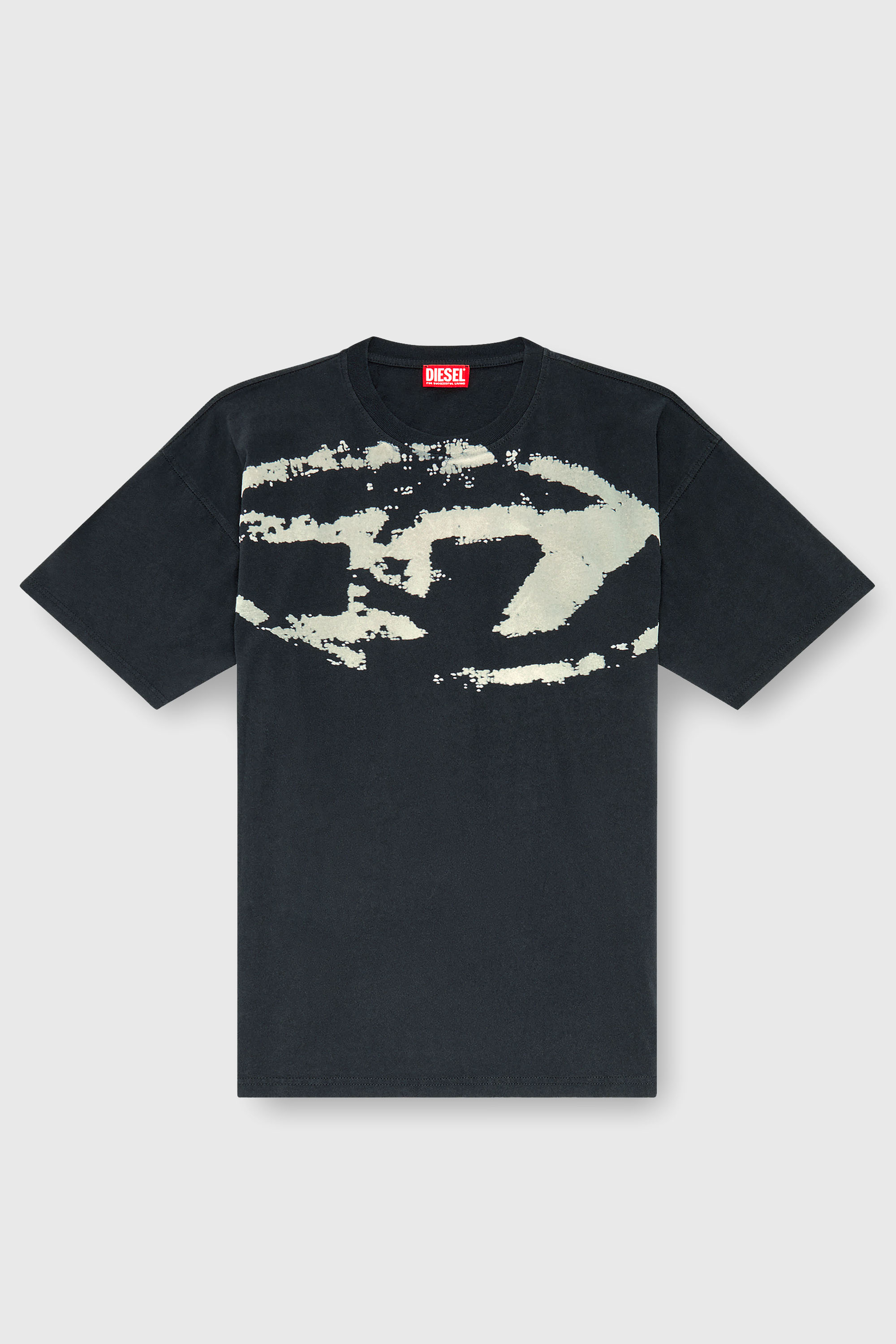 Diesel - T-BOXT-N14, Camiseta con logotipo desgastado en relieve Hombre in Negro - 2