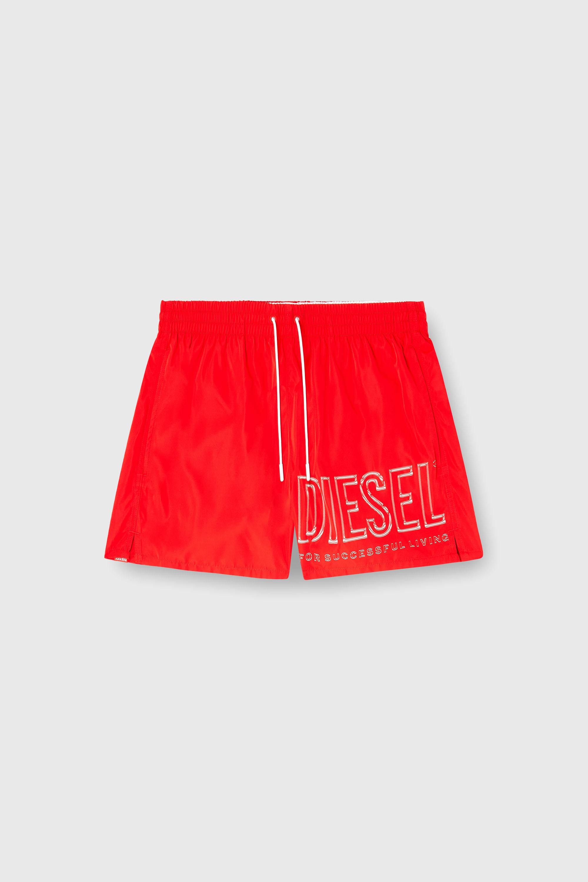 Diesel - OLYMPIC-34-D-CORE, Ba&ntilde;ador corto con logotipo de contorno Hombre in Rojo - 2