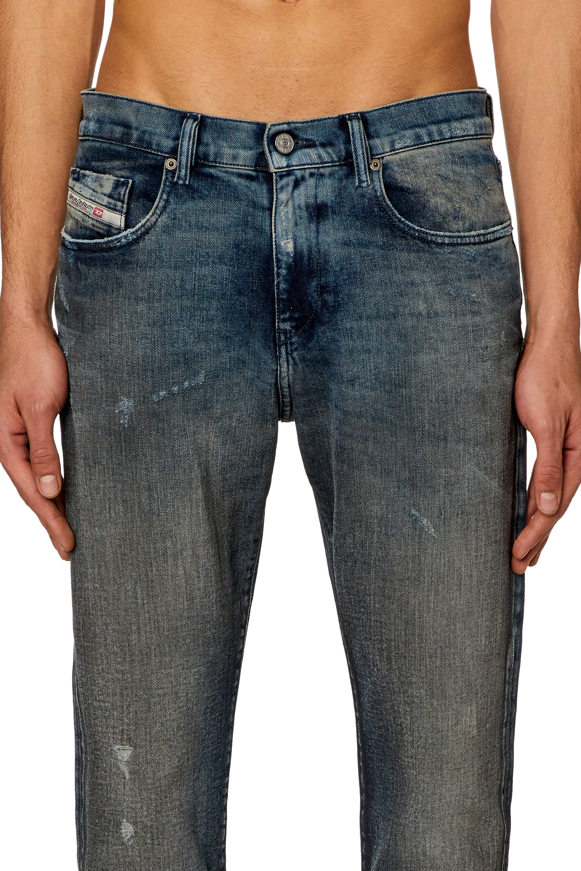 Diesel - Slim Jeans 2019 D-Strukt 09H54, Azul Oscuro - Image 4