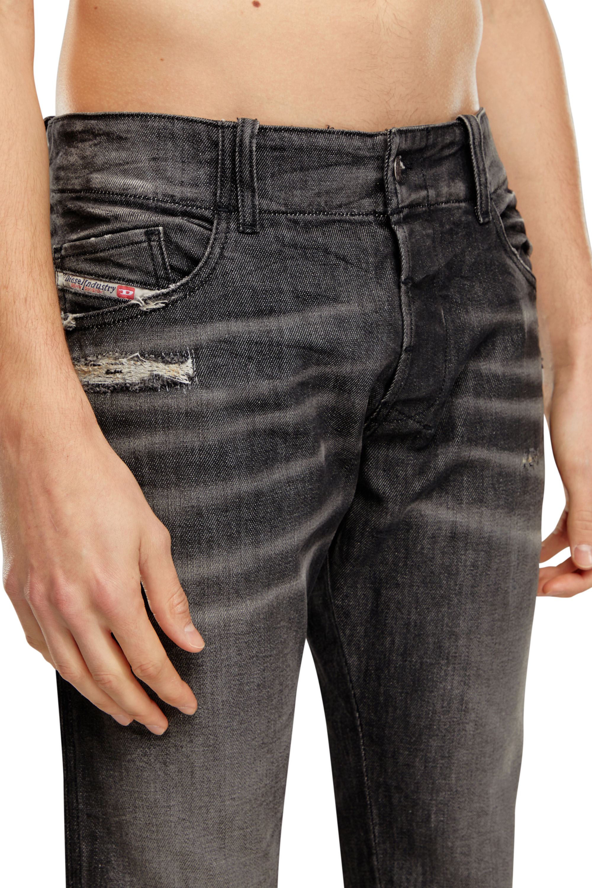 Diesel - Bootcut Jeans D-Backler 09H51, Negro/Gris oscuro - Image 4