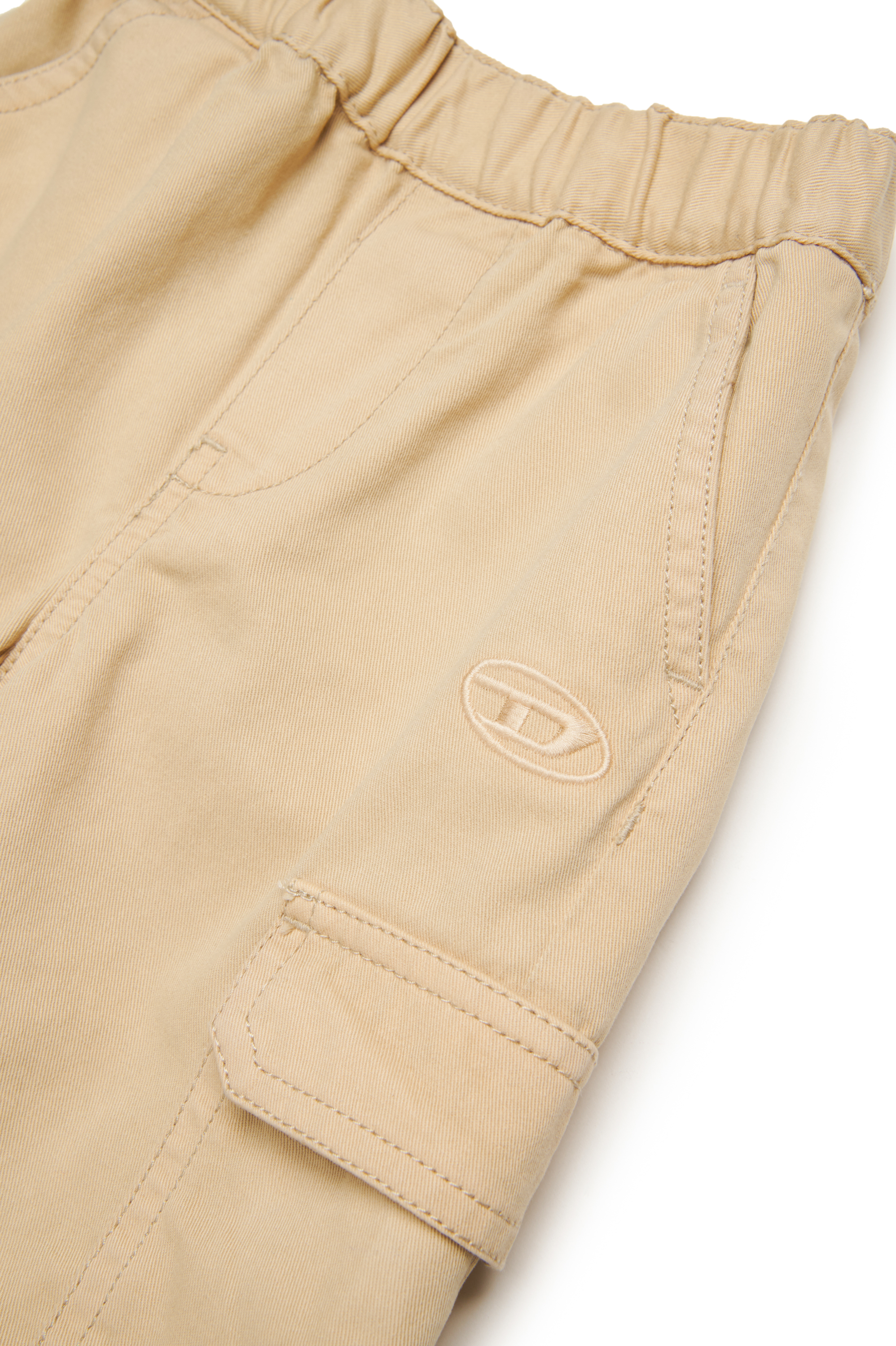 Diesel - PRATIB, Pantalones cargo de gabardina de algodón Mujer in Marrón - 4