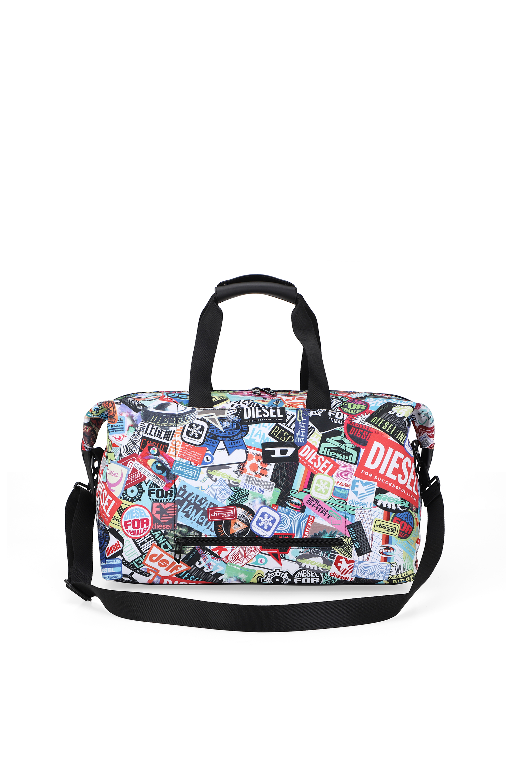 Diesel - DIESEL PC PRINTED DUFFLE-STICKERS- DSB00, Bolsa tipo duffle pr&aacute;ctica con adhesivos Unisex in Multicolor - 3