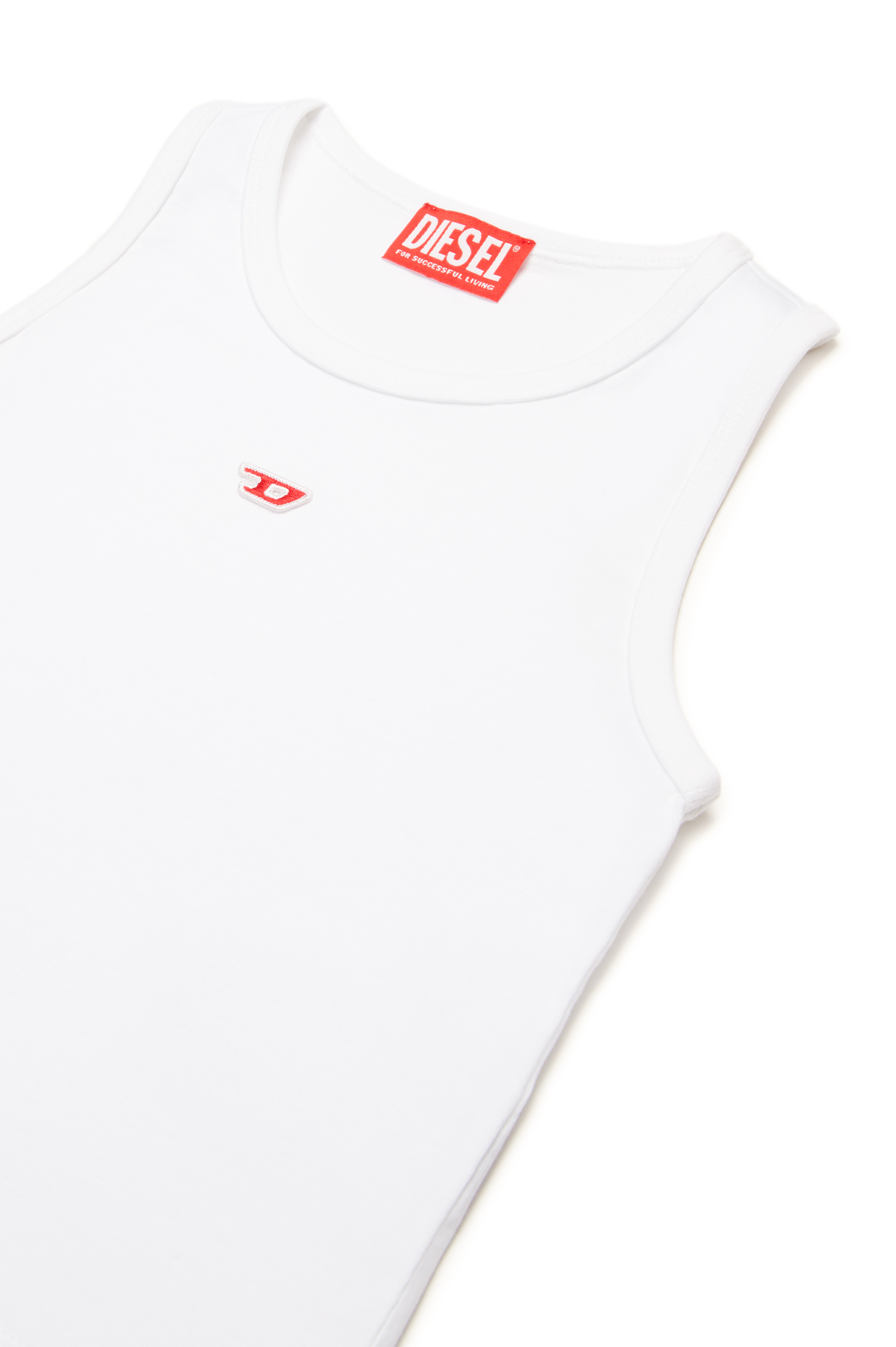 Diesel - TASPYRD, Camiseta de tirantes con parche con el logotipo D Mujer in Blanco - 3